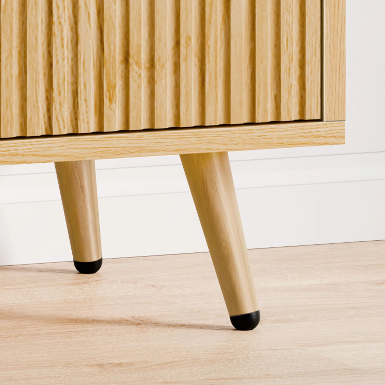8 Alfordson 3 Chest of Drawers Modern Storage Cabinet Dresser Tallboy - Natural, 8 of 10