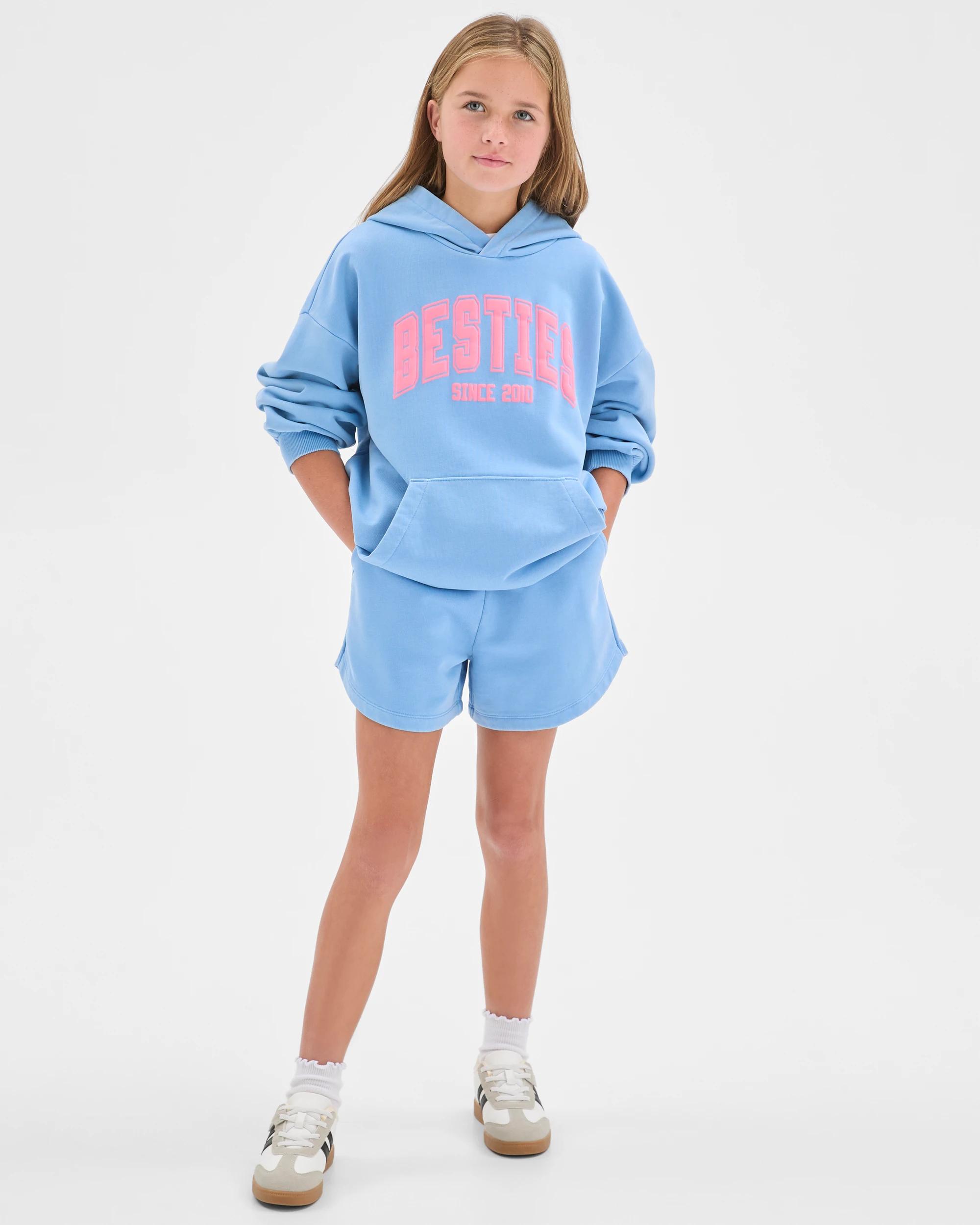 2 Target Kids Australian Cotton Blend Fashion Washed Hooded Jumper BLUE, 2 of 6