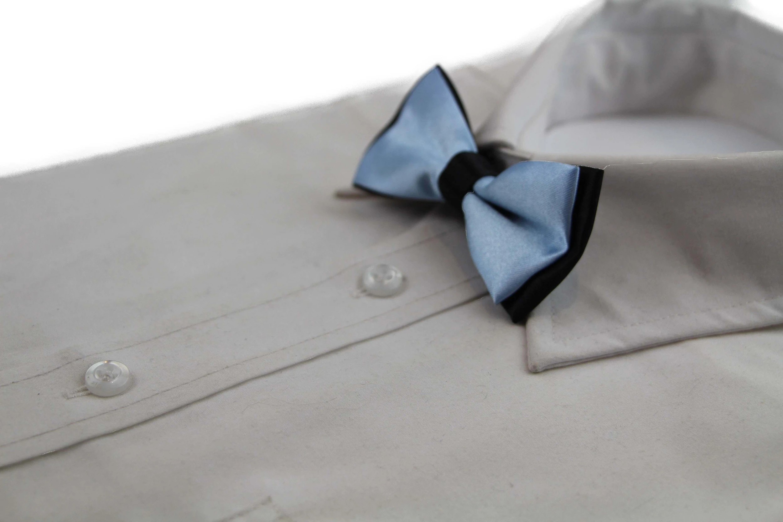 4 Zasel Boys Light Blue Two Tone Layer Bow Tie - Multi - Multi, 4 of 5