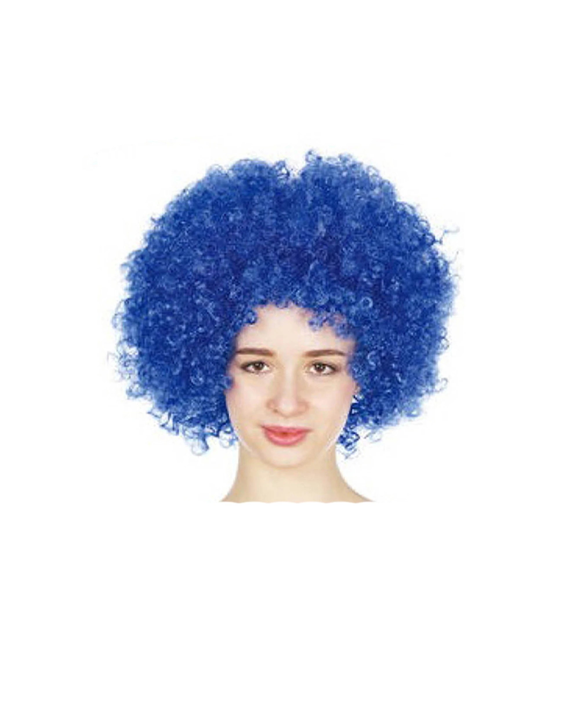 1 JD Party Afro Wig Kids Costume Accessory Dress Up - Blue, 1 of 1