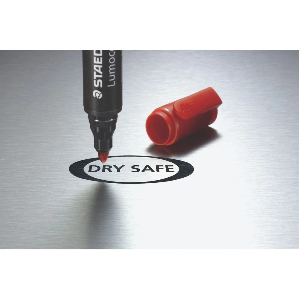 2 Staedtler Lumocolour Permanent Marker Bullet Orange, 2 of 3