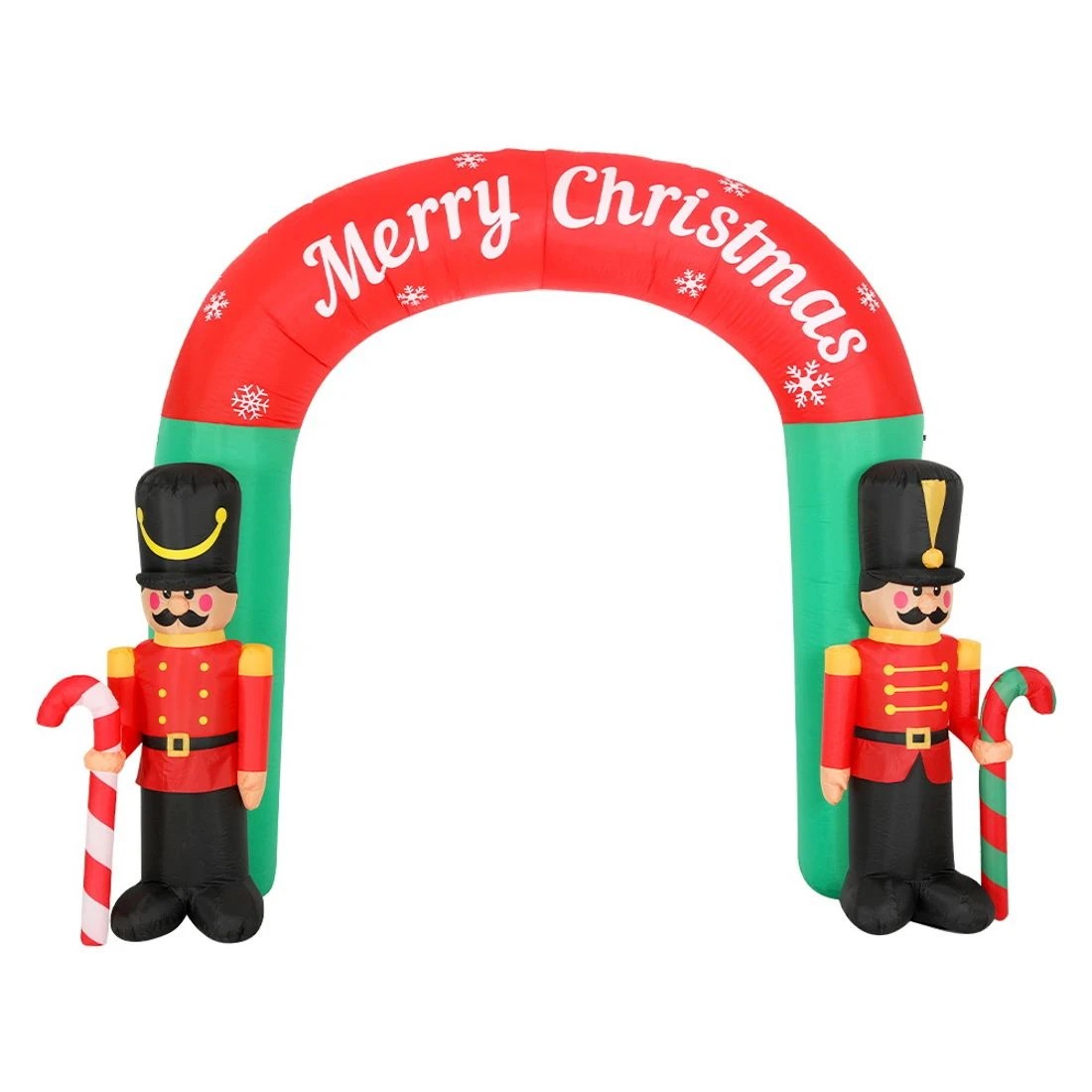 4 Jingle Jollys Christmas Inflatable Archwary Nutcracker 3M Illuminated Decorations - Multi, 4 of 7