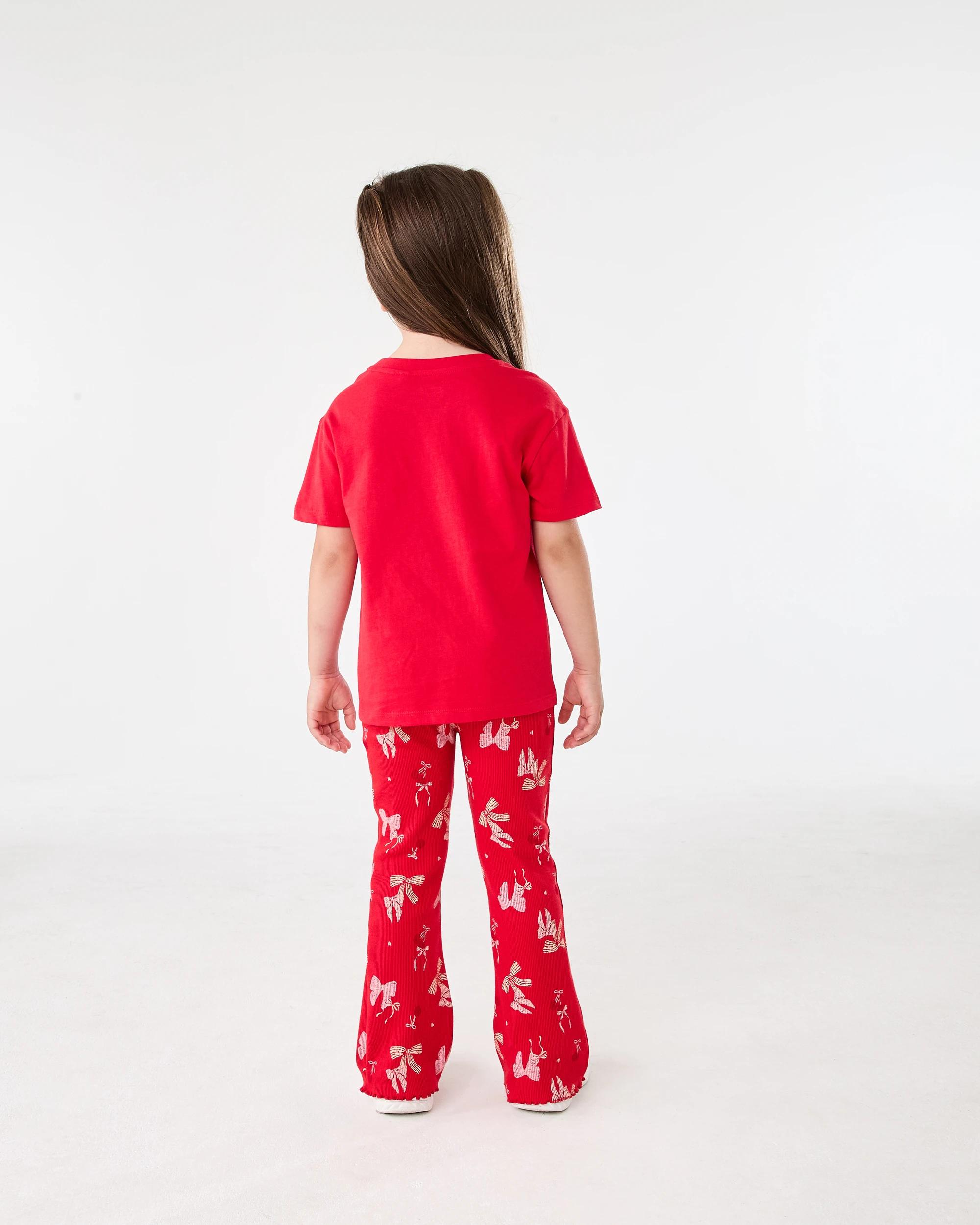 6 Christmas Print T-shirt Red Doe, 6 of 6