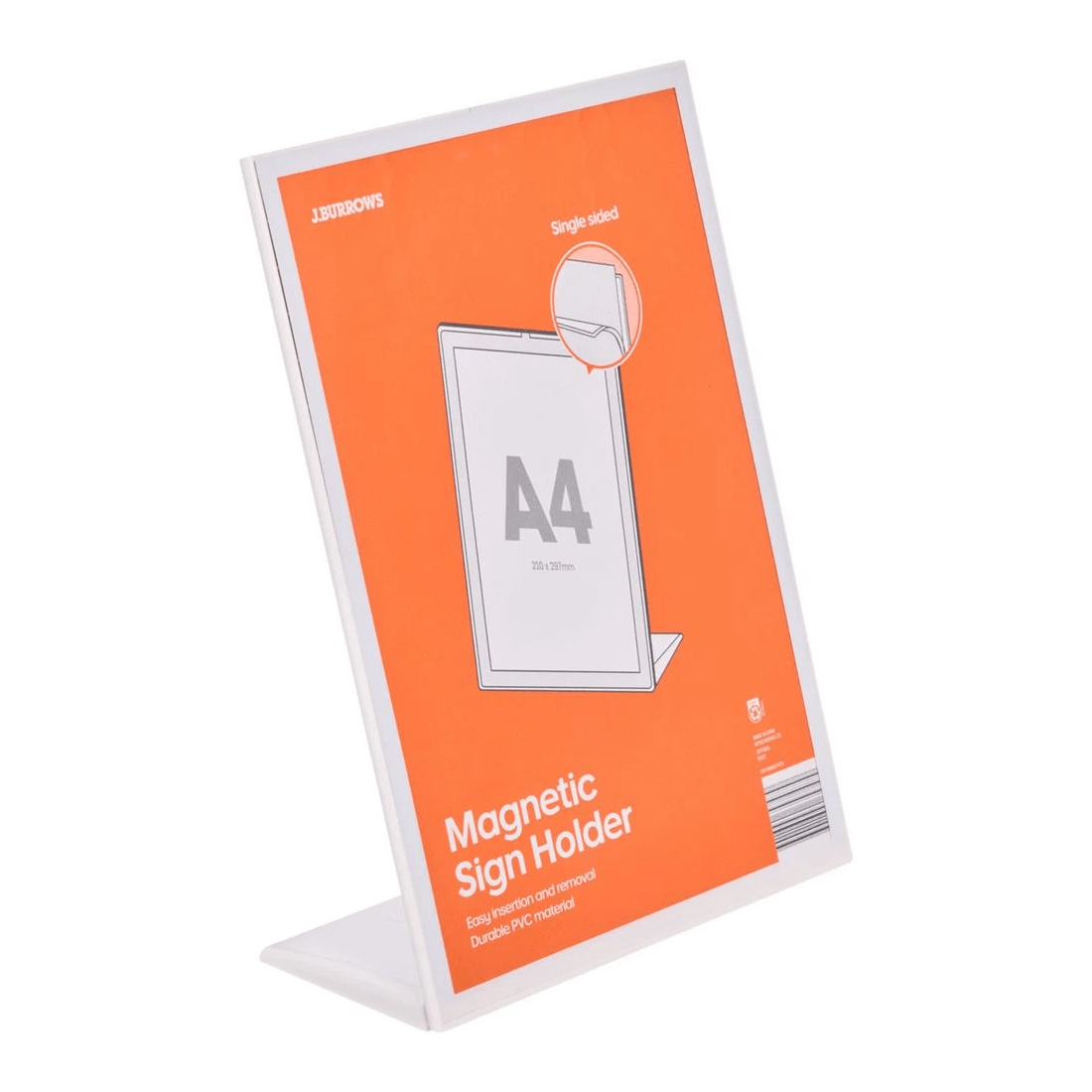 1 J.Burrows L Shape Sign Holder A4, 1 of 3