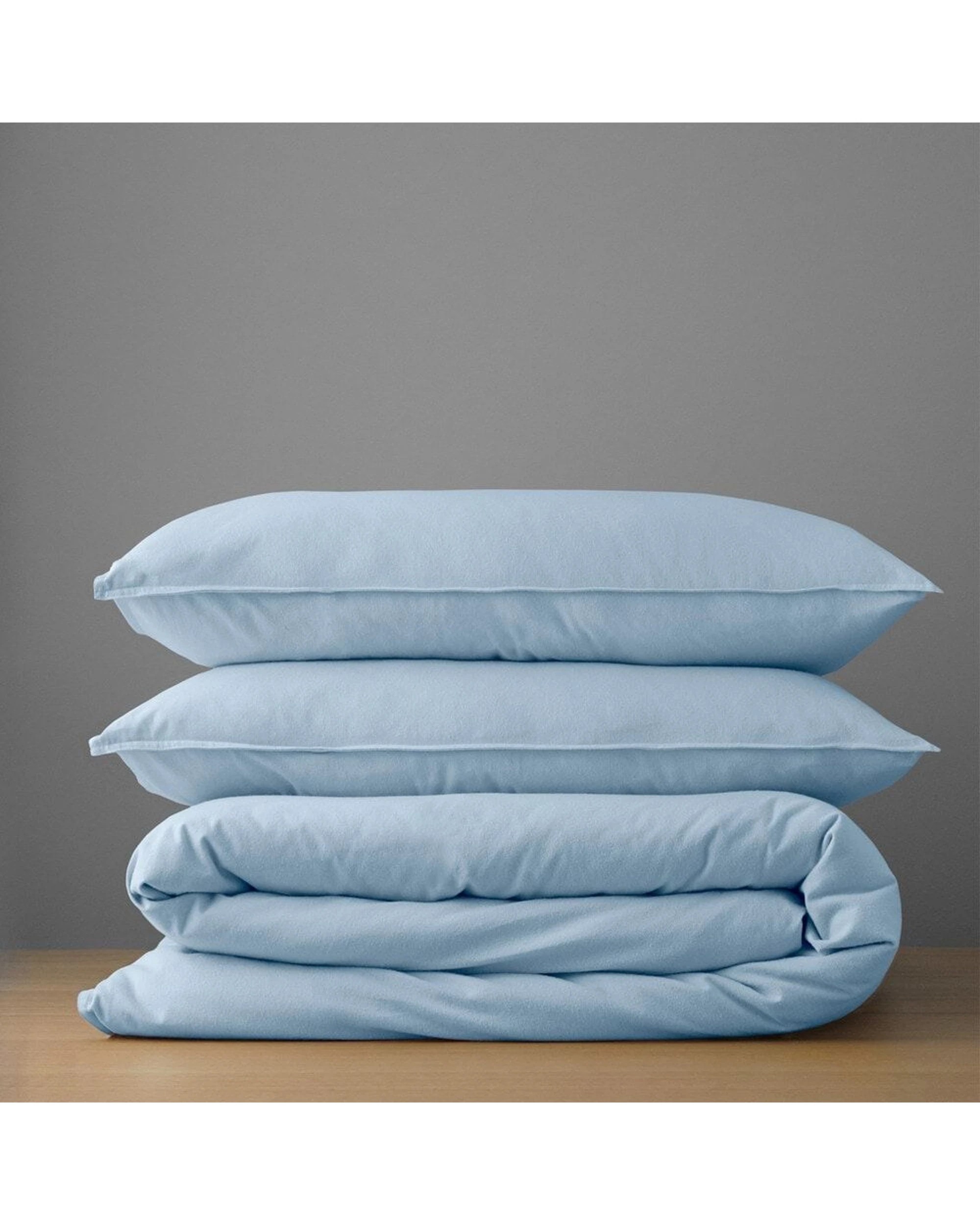 4 Canningvale Cozi Cotton Flannelette Bedding Quilt Cover Set Seafoam - Queen Bed - Green, 4 of 5