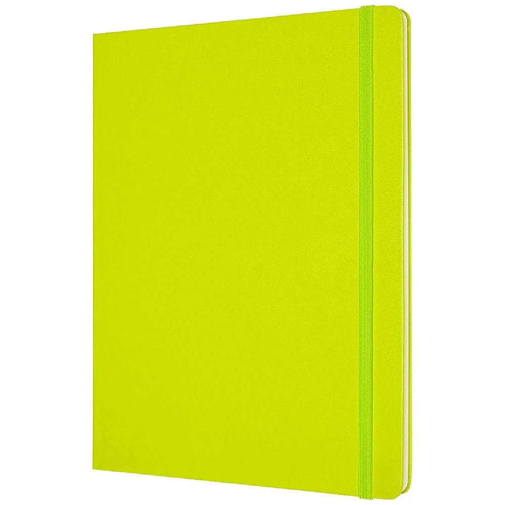 3 Moleskine Classic Hardcover Notebook XL 192Pg Lemon Green, 3 of 5