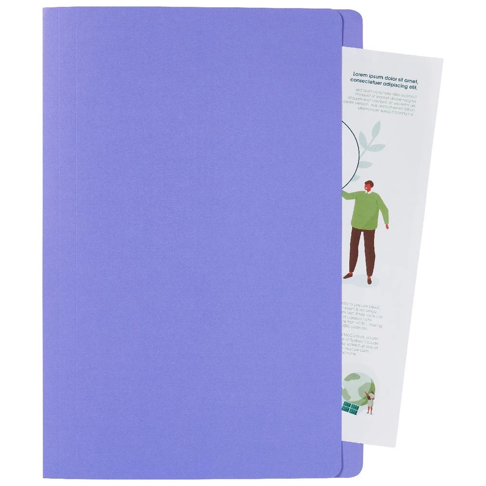 3 J.Burrows Foolscap Manila Folder Purple 25 Pack, 3 of 4