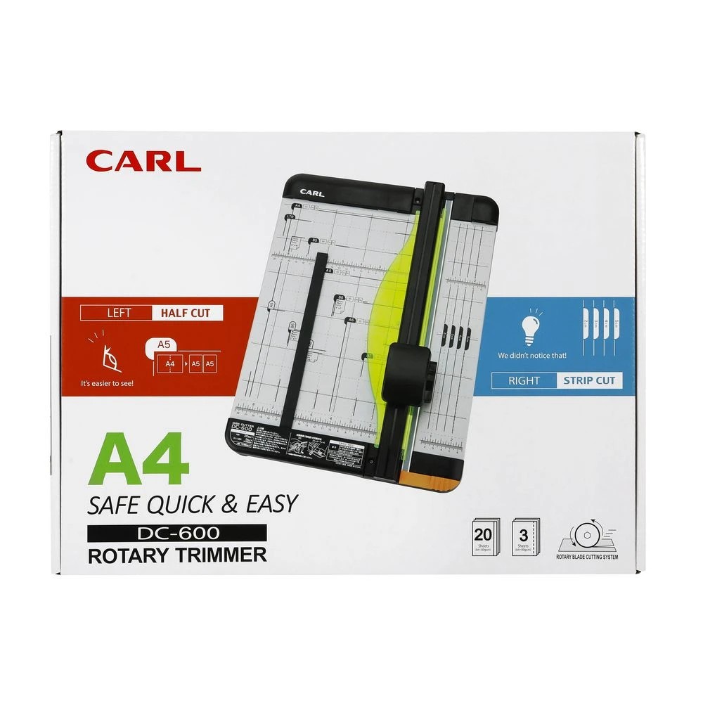 2 CARL A4 Paper Trimmer DC-600 20 Sheets, 2 of 2