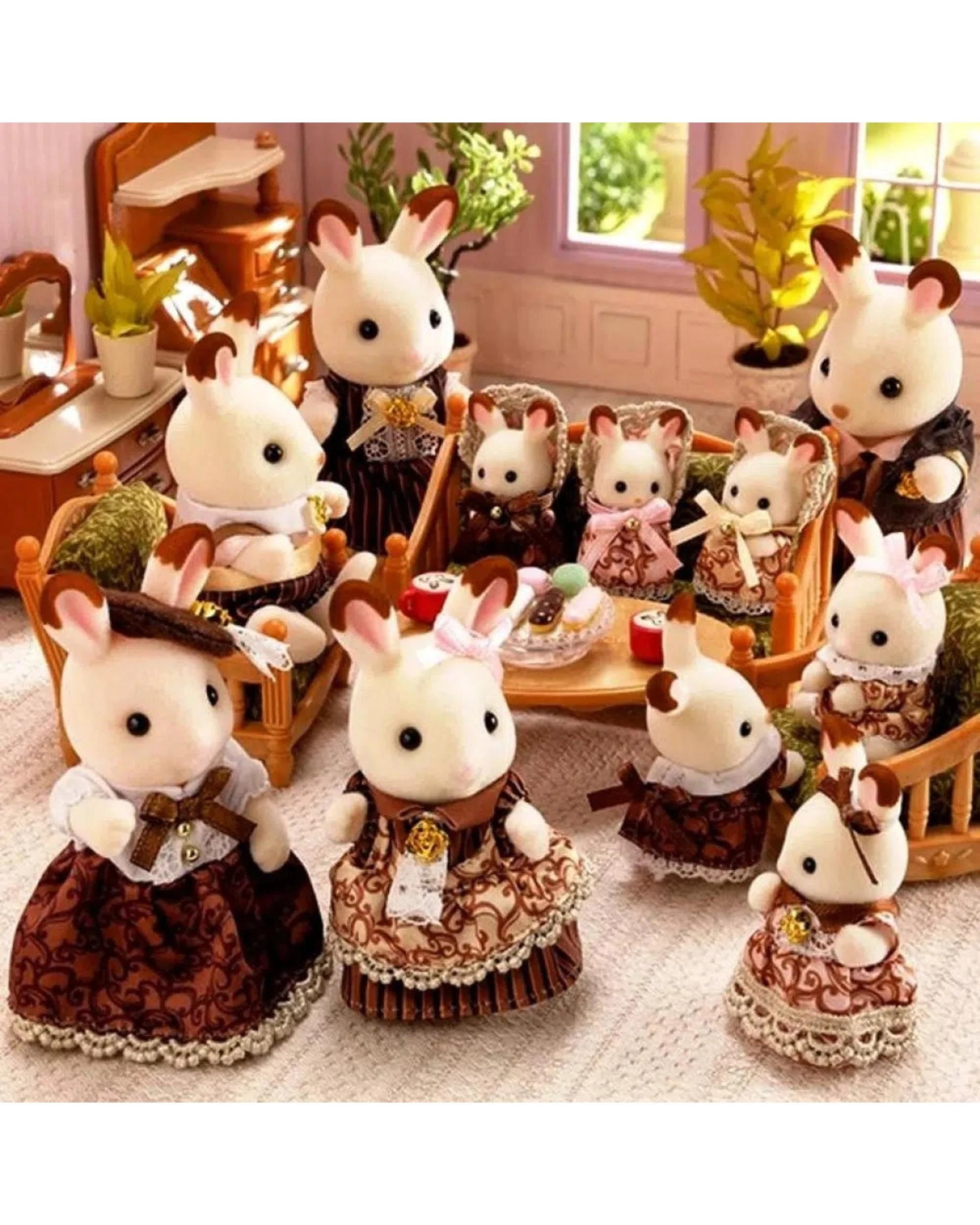 3 Sylvanian Families Chocolate Rabbit Family Anniversary Set - 5848, 3 of 3