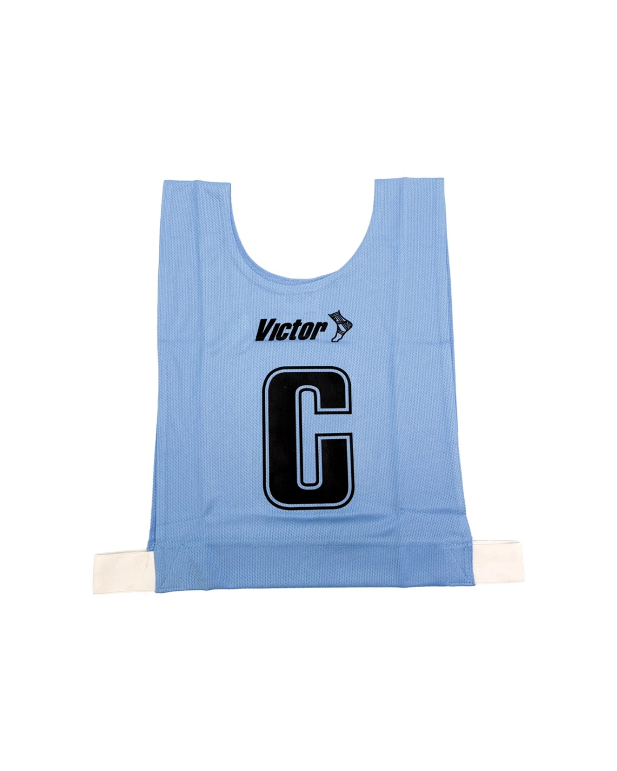 2 Victor Sports 7pc Bibs Netball Senior Breathable Honeycomb Polyester Sky - Blue, 2 of 2