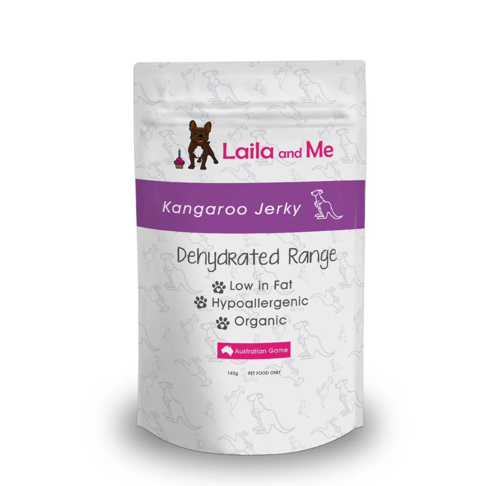1 Laila & Me Australian Dehydrated Kangaroo Jerky Dog Treat - 140g, 1 of 2