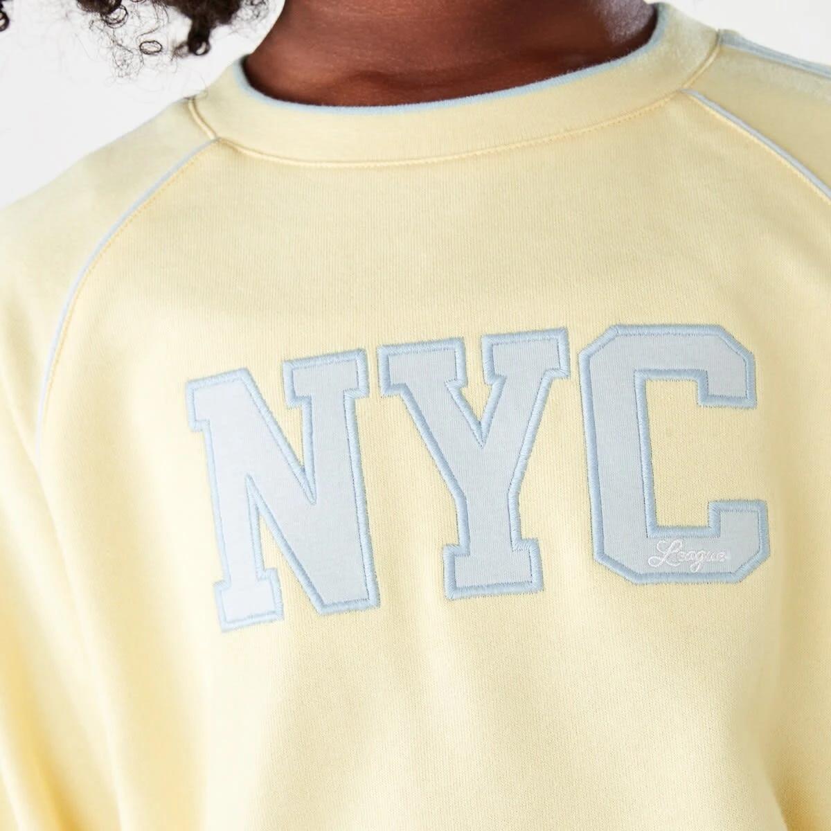 4 French Terry Crew Sweatshirt NYC LEAGUE BUTTERCREAM, 4 of 7