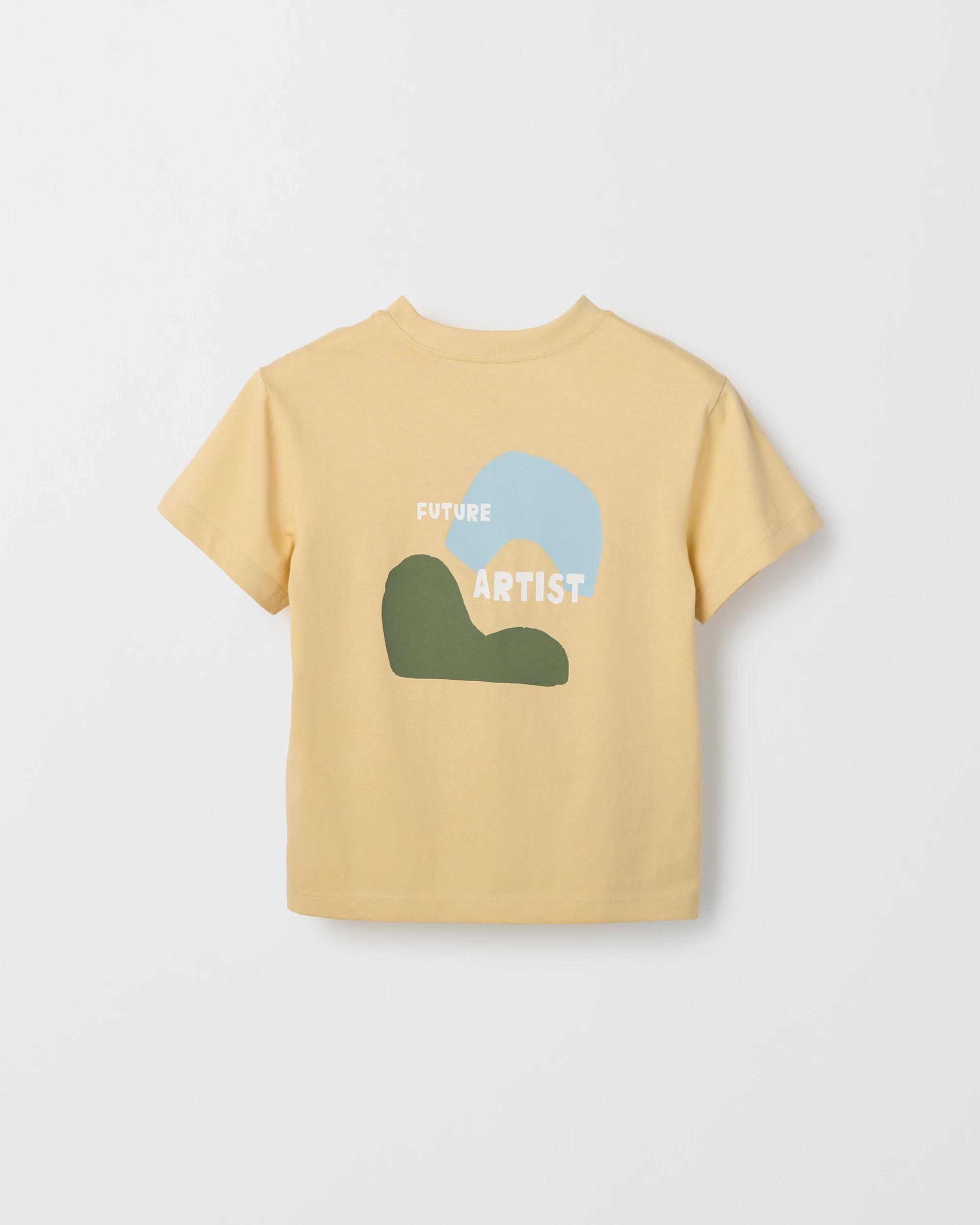 3 Target Kids Australian Cotton Short Sleeve Print T-Shirt YELLOW, 3 of 3