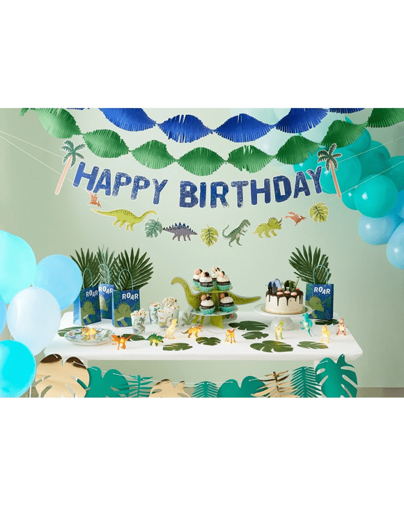 4 Piece Dinosaur Decoration Pack