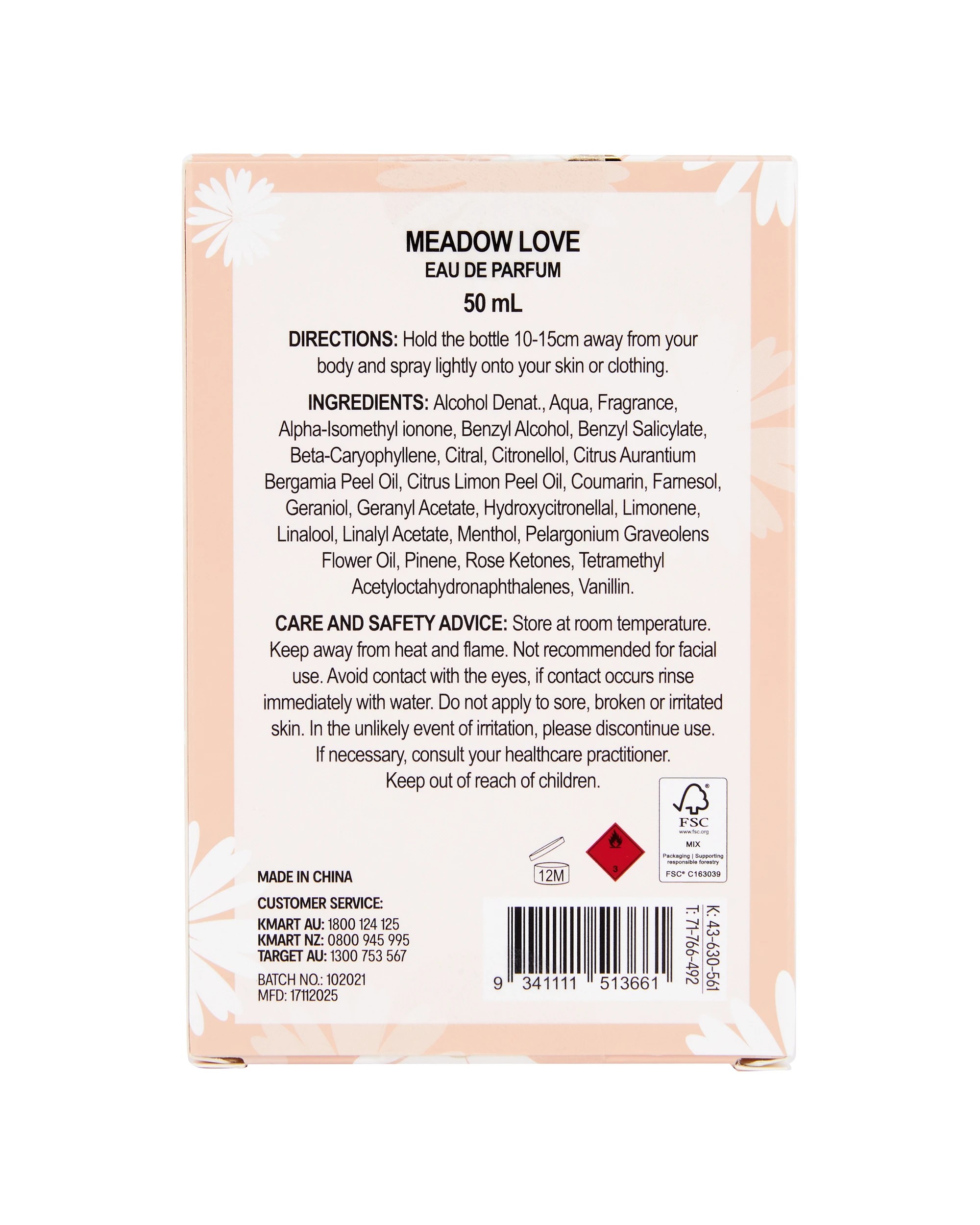 6 OXX Fragrance Meadow Love Eau De Parfum 50ml, 6 of 6
