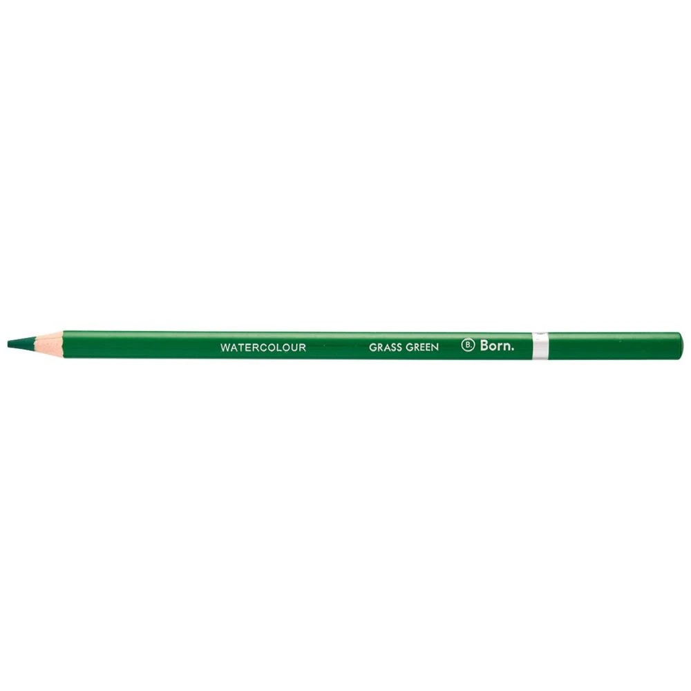 1 Born Premium Watercolour Pencil Grass Green, 1 of 3