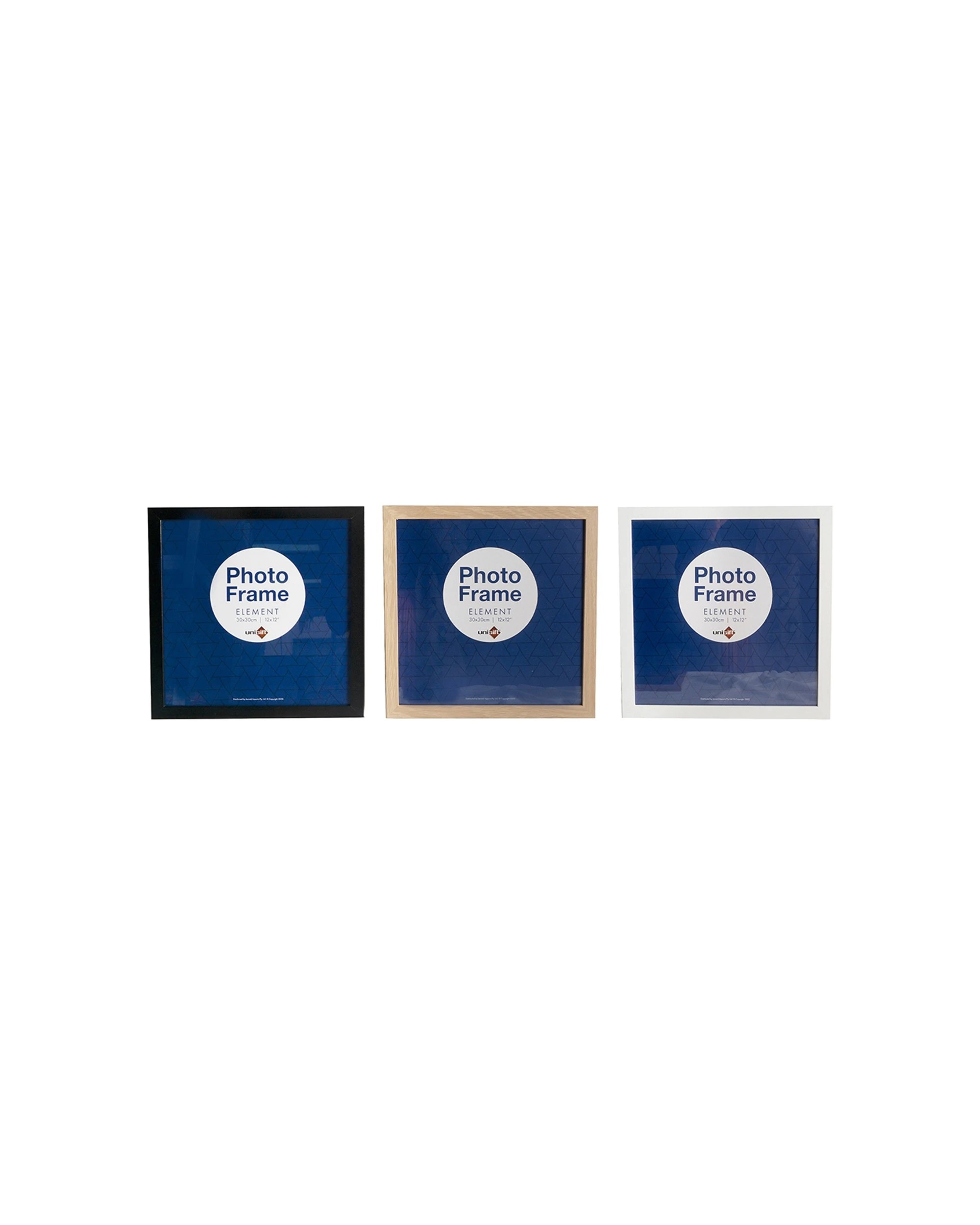 3 Unigift 6pk Element MDF Glass Picture Frame 30x30cm - Multi, 3 of 3