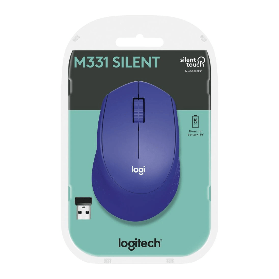 7 Logitech M331 Silent Wireless Mouse Blue, 7 of 7