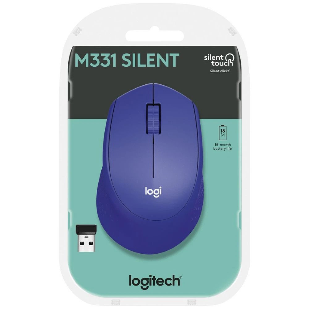7 Logitech M331 Silent Wireless Mouse Blue, 7 of 7