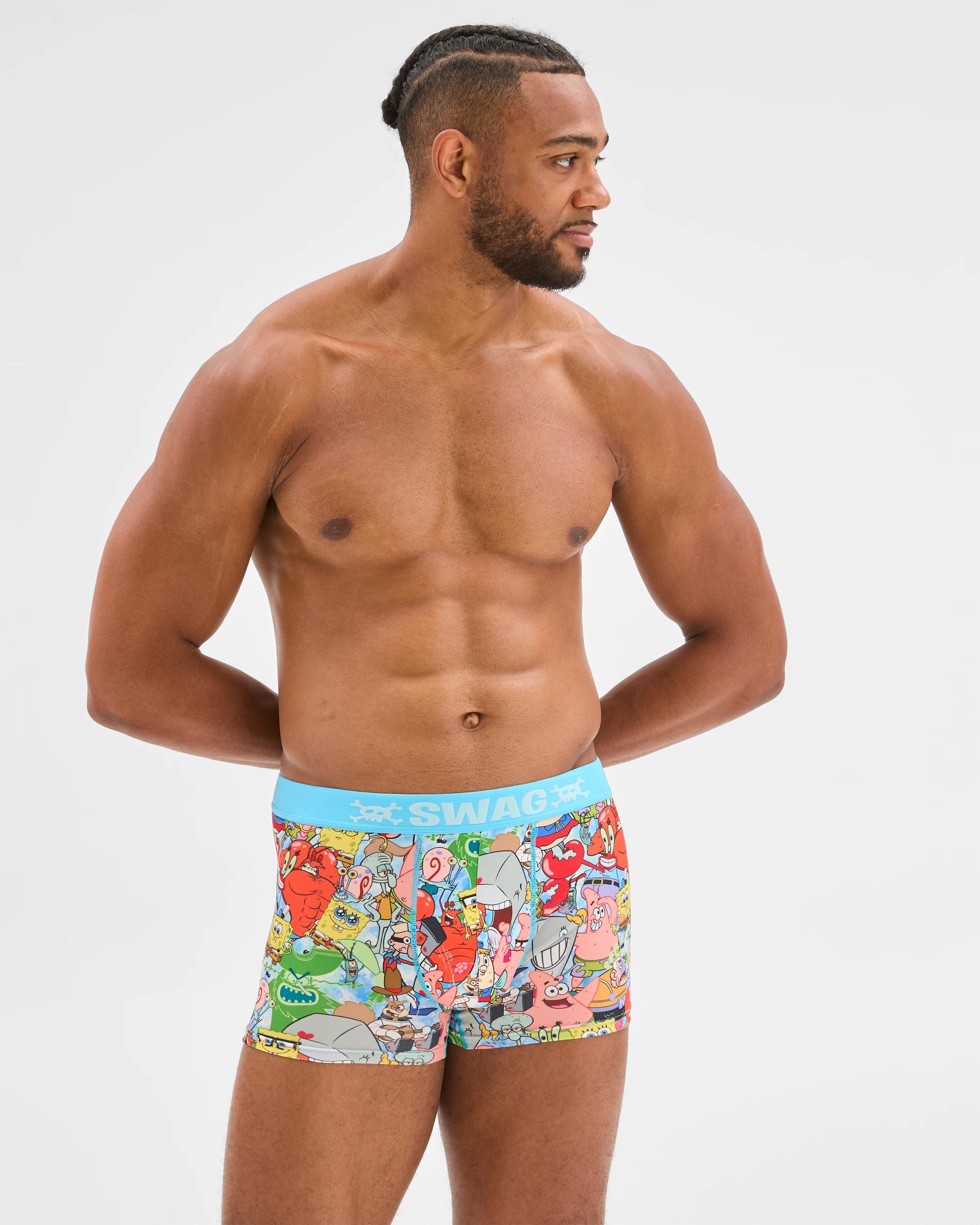 2 Swag Licensed Trunks - Spongebob Squarepants BLUE, 2 of 4