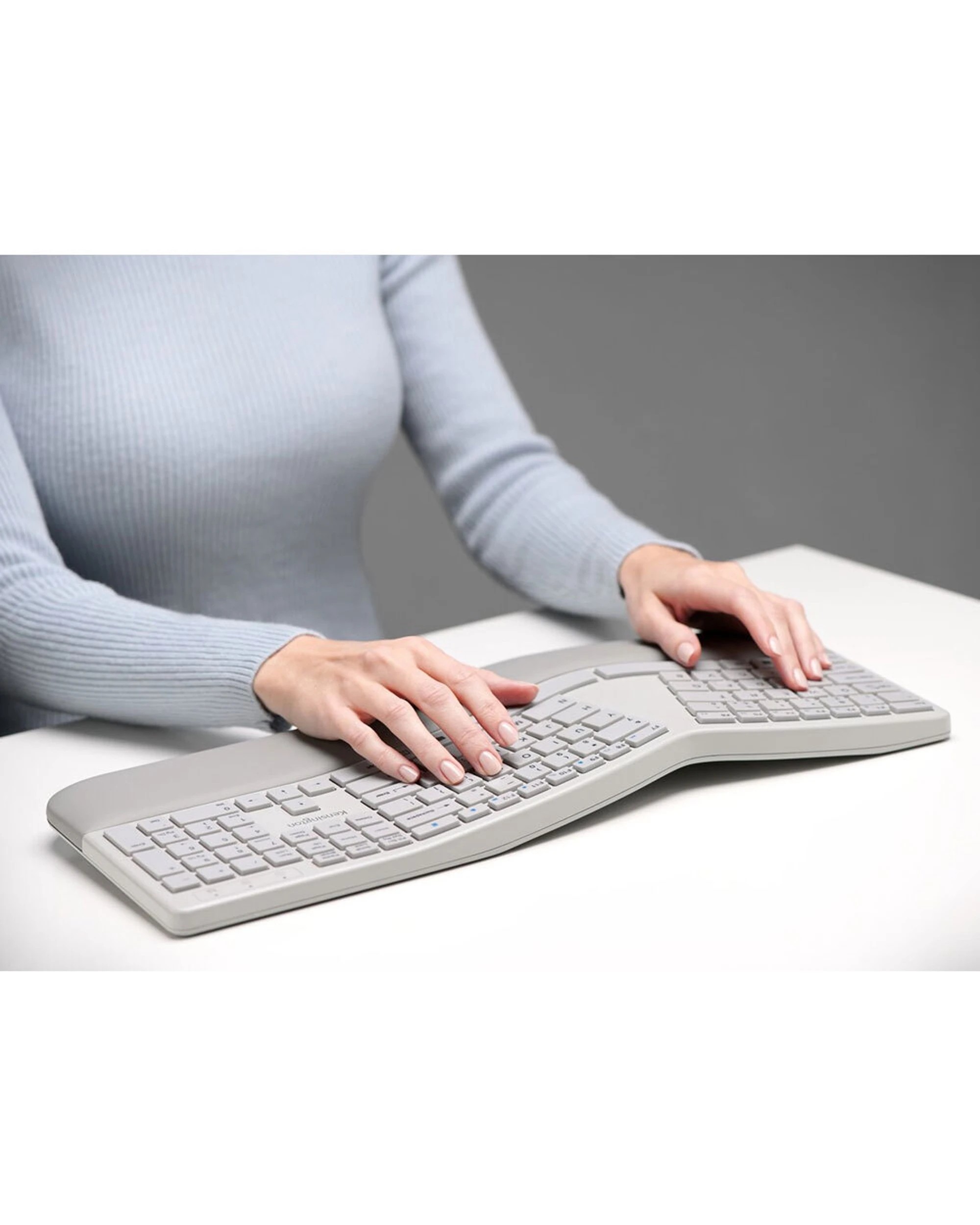 7 Kensington Dual Wireless Ergo Desktop Set - Grey, 7 of 7