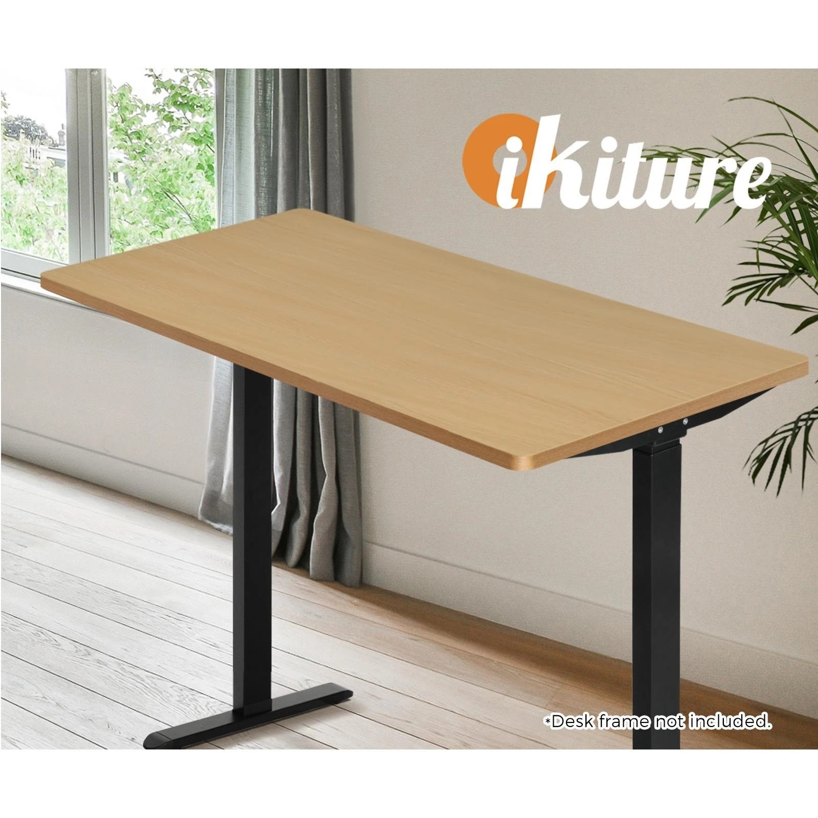 2 Oikiture Standing Desk Top Adjustable Electric Desk Board Computer Table
 - Natural, 2 of 4