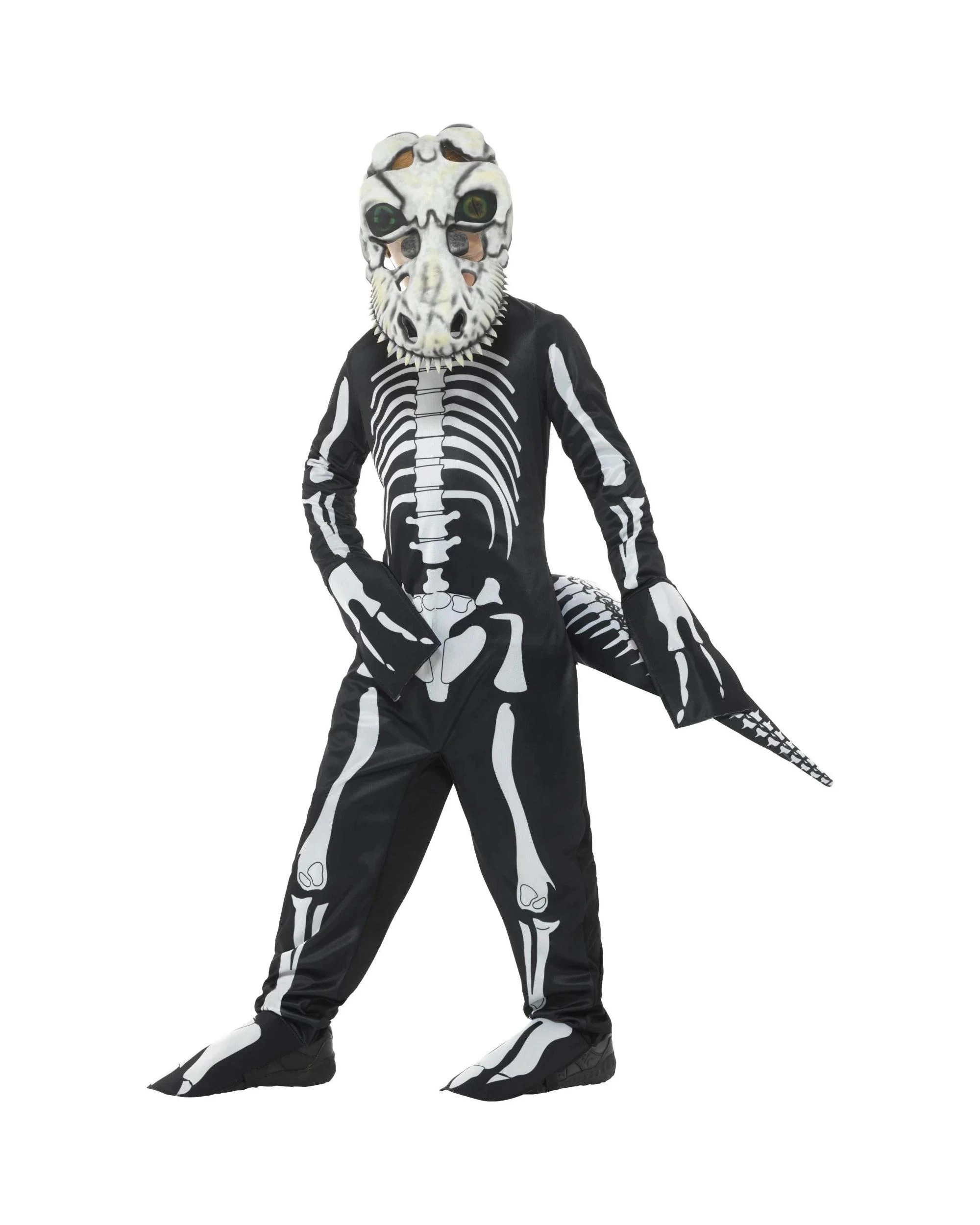 1 T-Rex Skeleton Deluxe Child Costume Size M 7-9 Years, 1 of 4