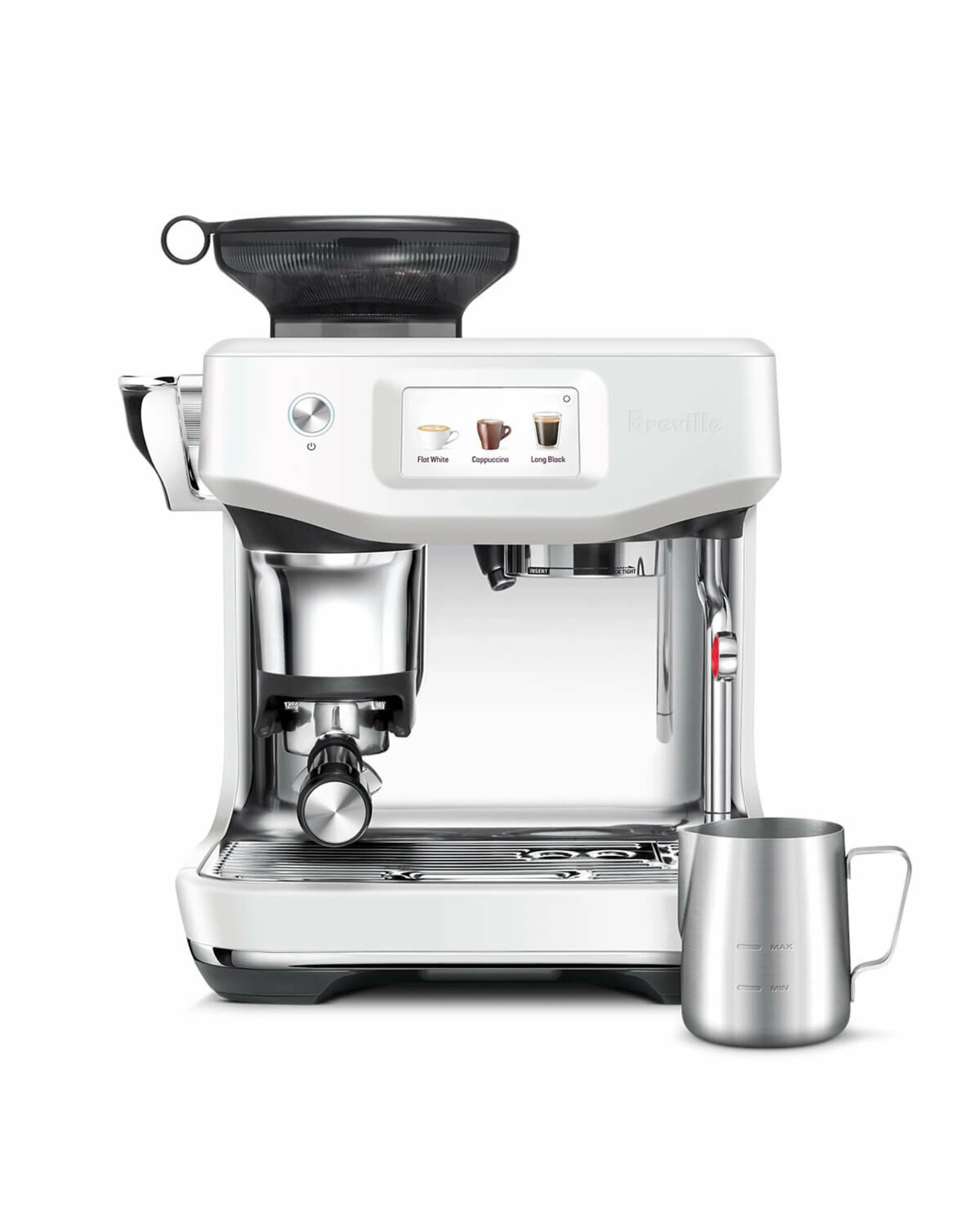 2 Breville The Barista Touch Impress Coffee Machine White, 2 of 5