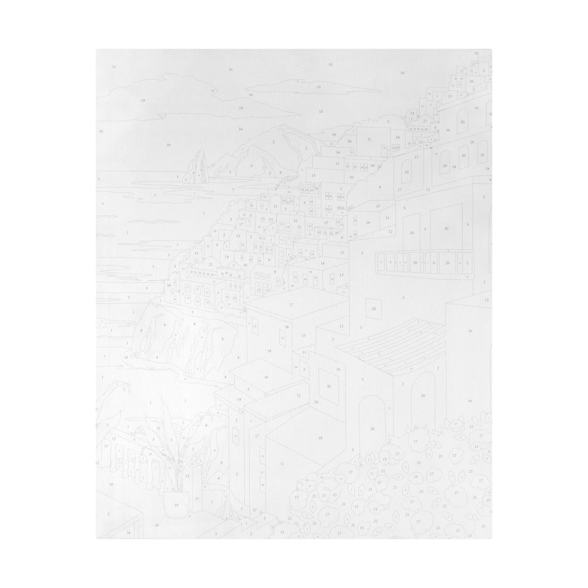 3 Paint By Numbers - Positano, 3 of 4