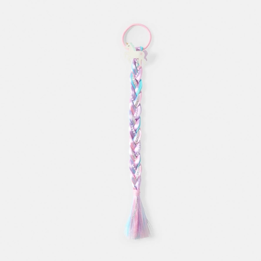 1 Unicorn Hair Extension Hair Tie - Purple, 1 of 3