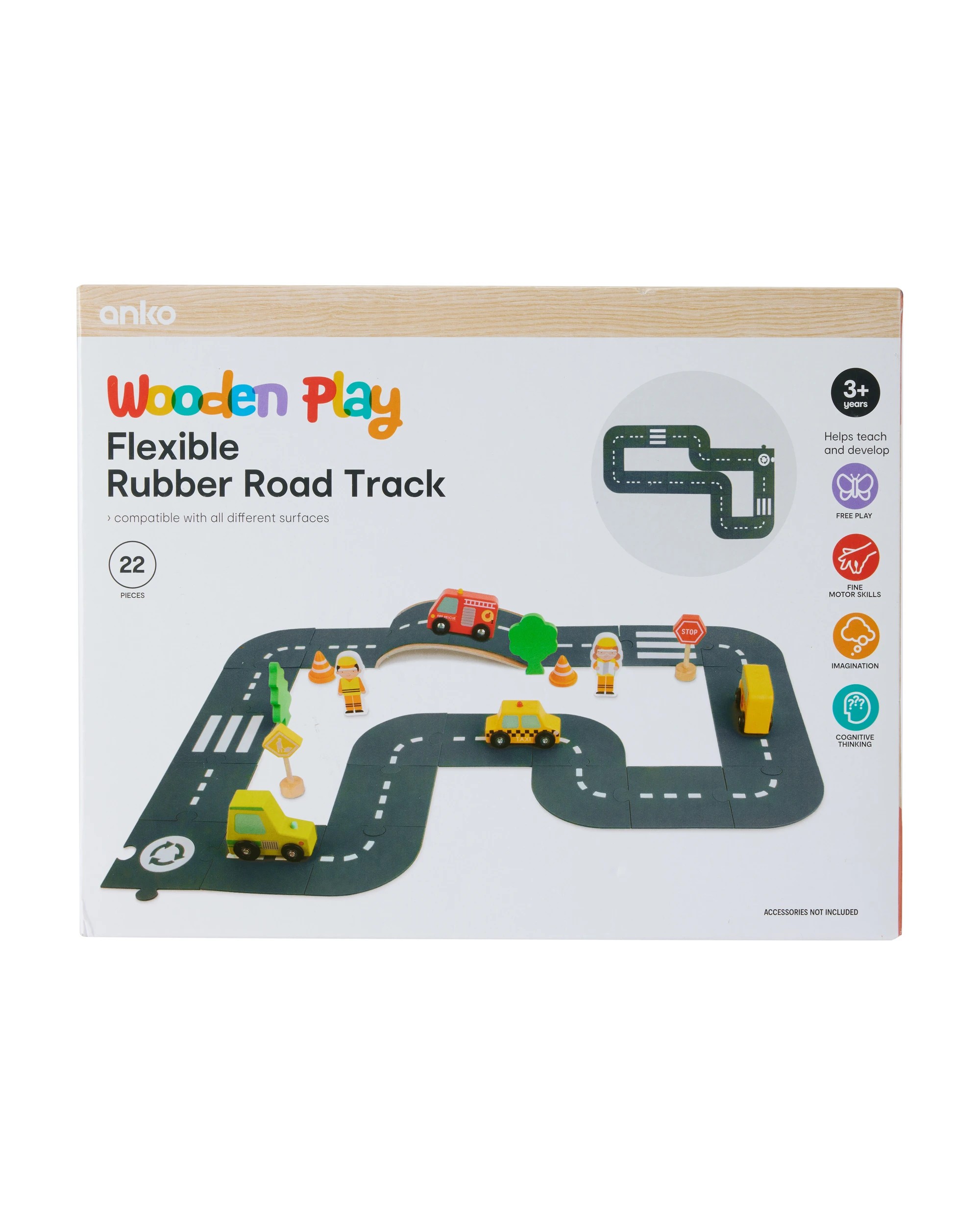 6 22 Piece Flexible Road Track, 6 of 7