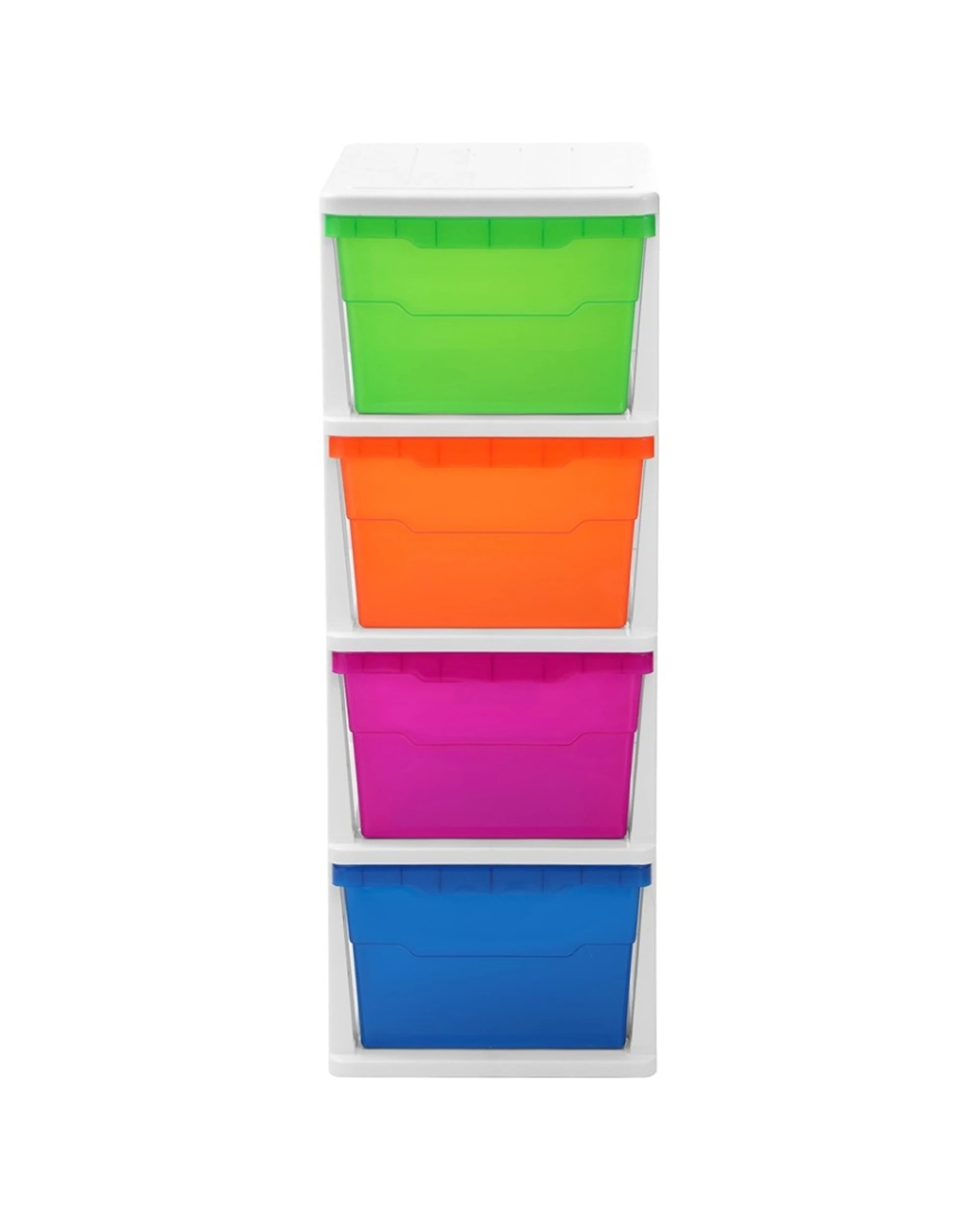 3 Boxsweden Stakit Mega 4 Drawer Organisation Storage Unit Durable - Multi, 3 of 4