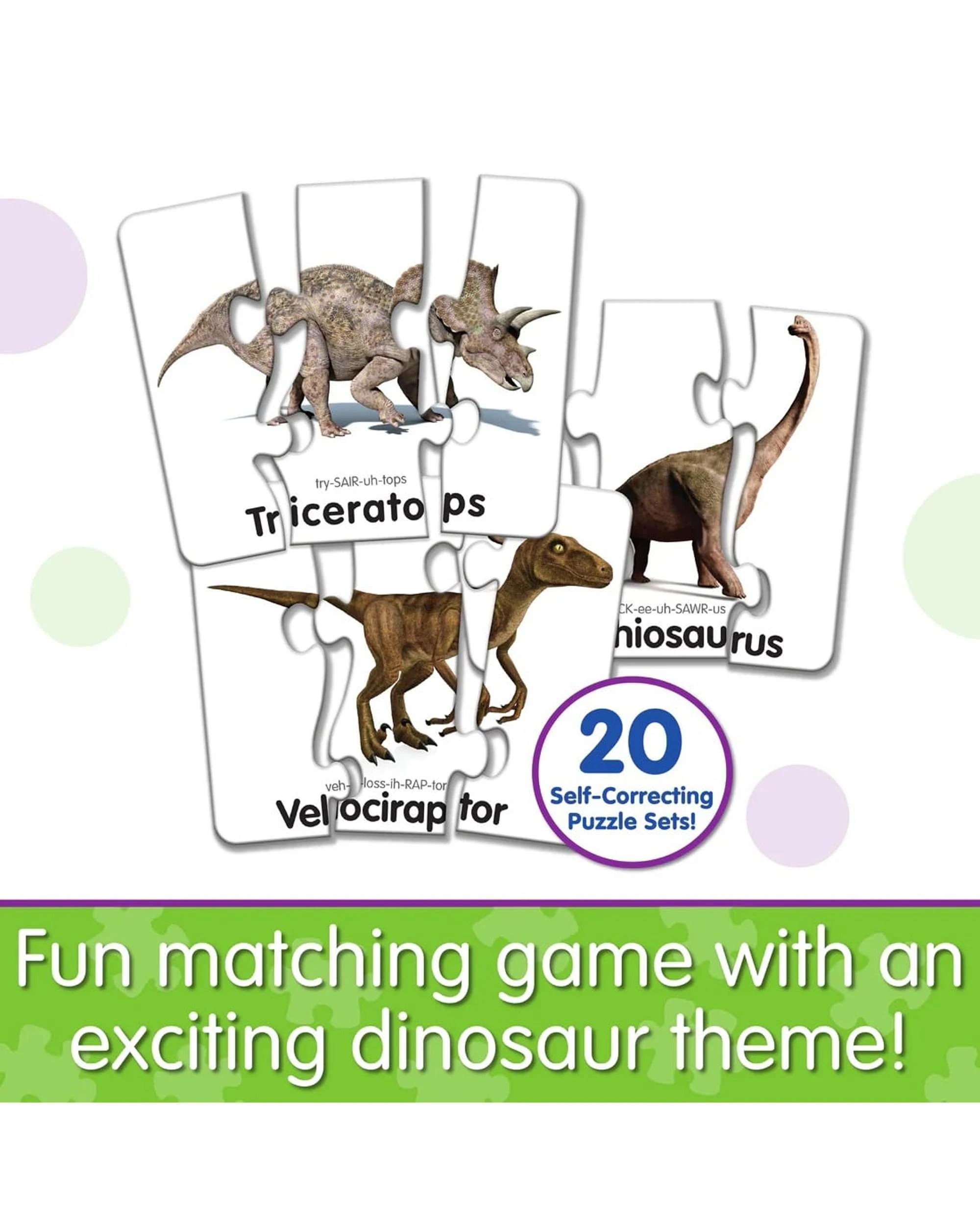 5 The Learning Journey Match It Head to Tail Dino, 5 of 6