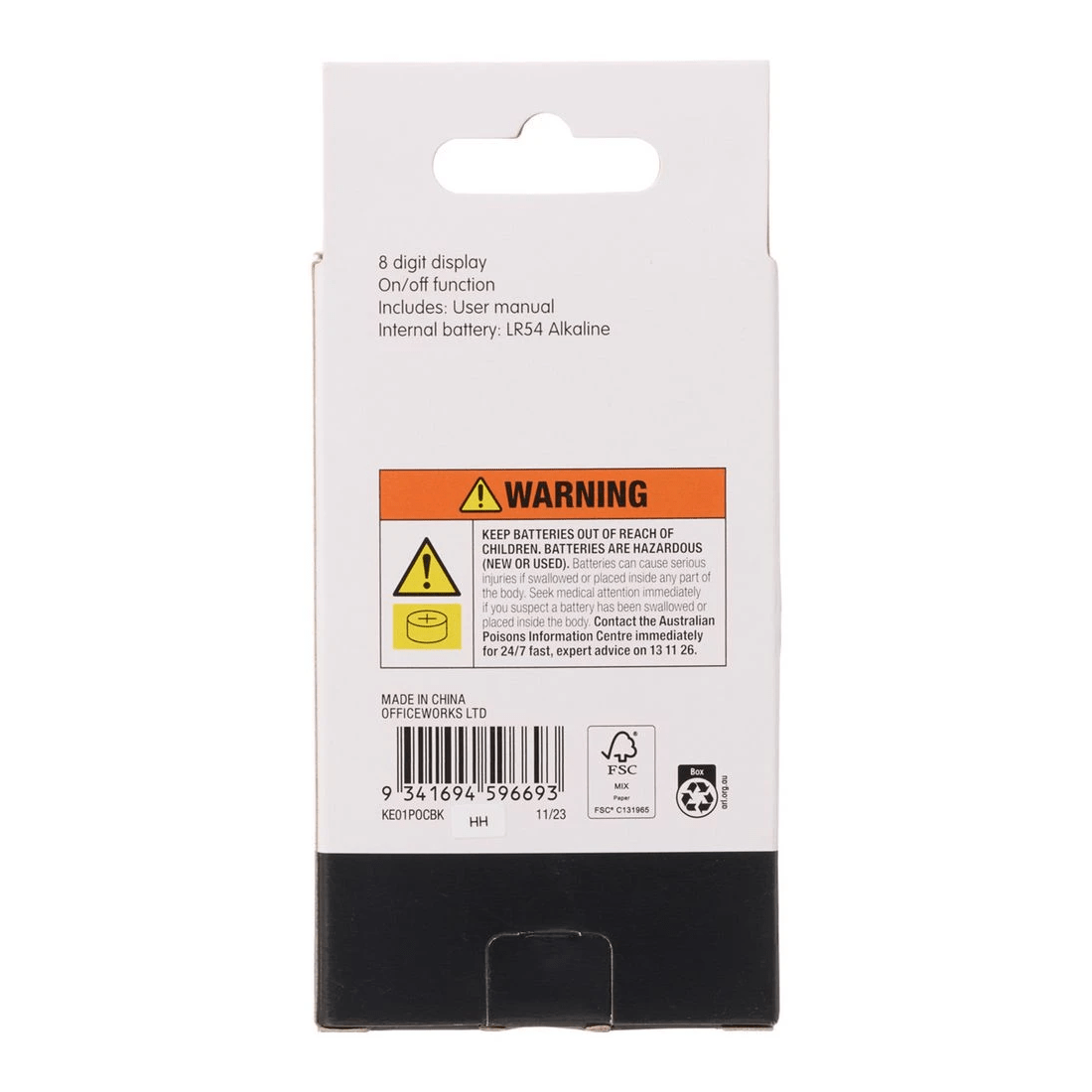 3 Keji Pocket Calculator Black, 3 of 3