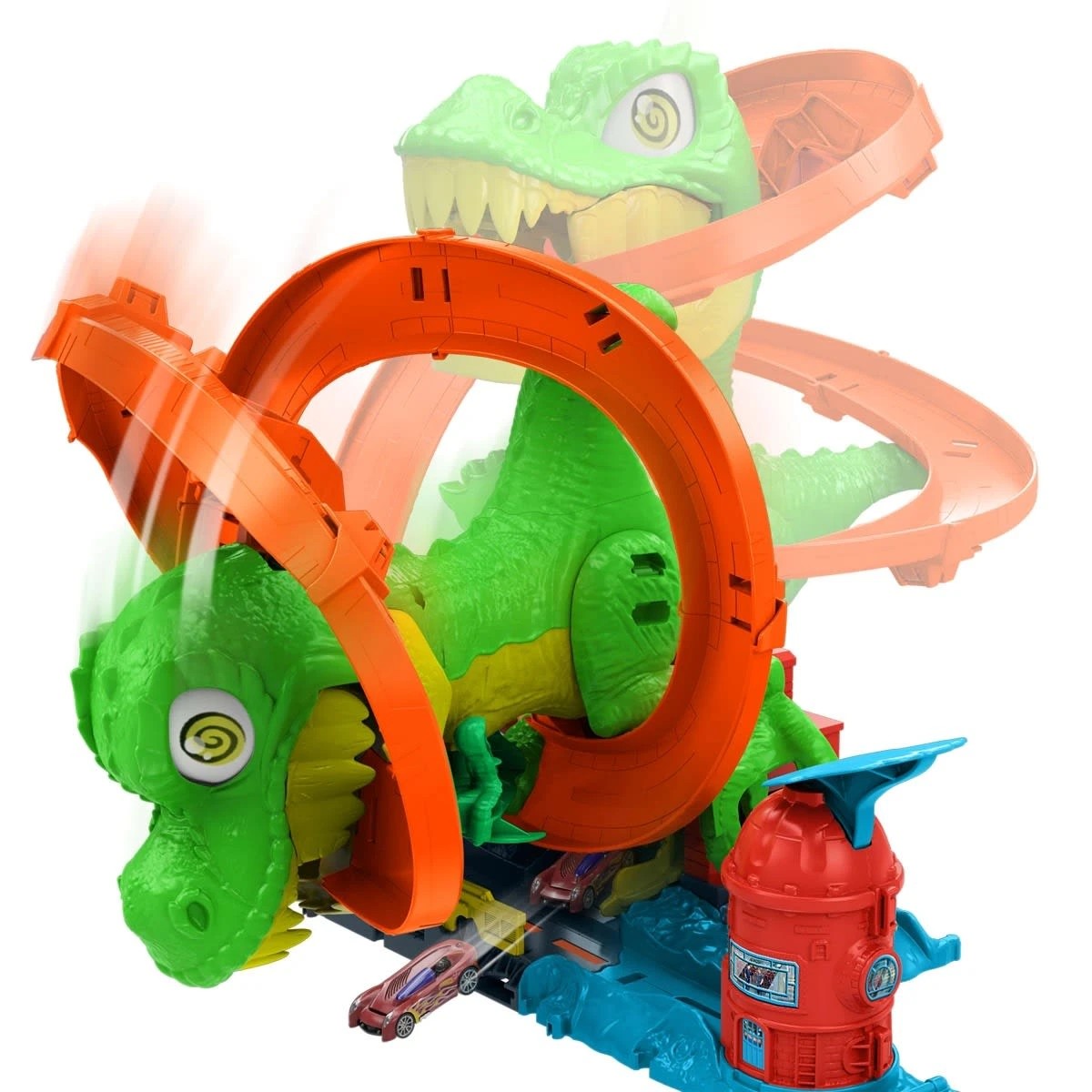 5 Hot Wheels City T-Rex Blaze Battle Playset, 5 of 5