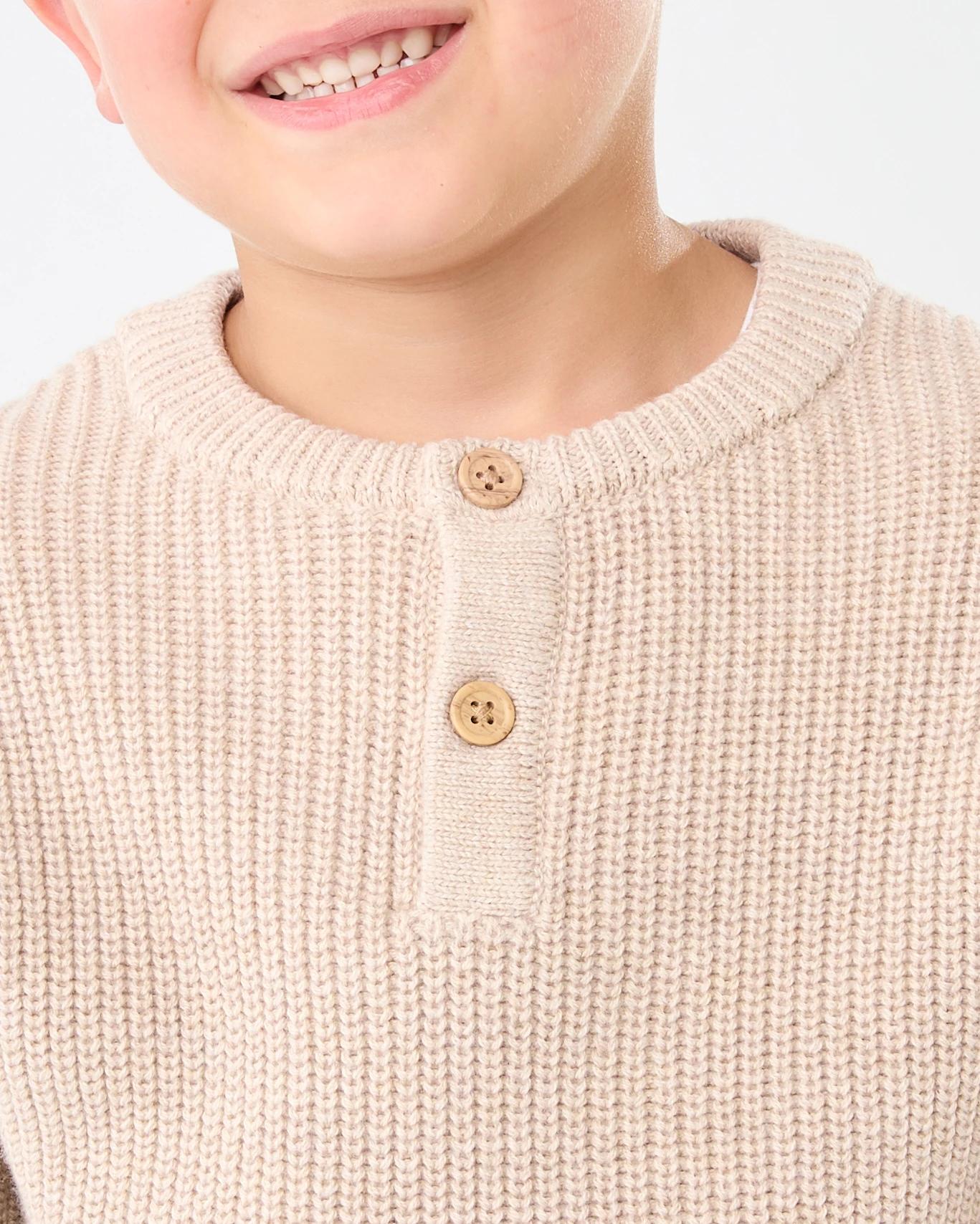 4 Henley Knit Oxford B, 4 of 7