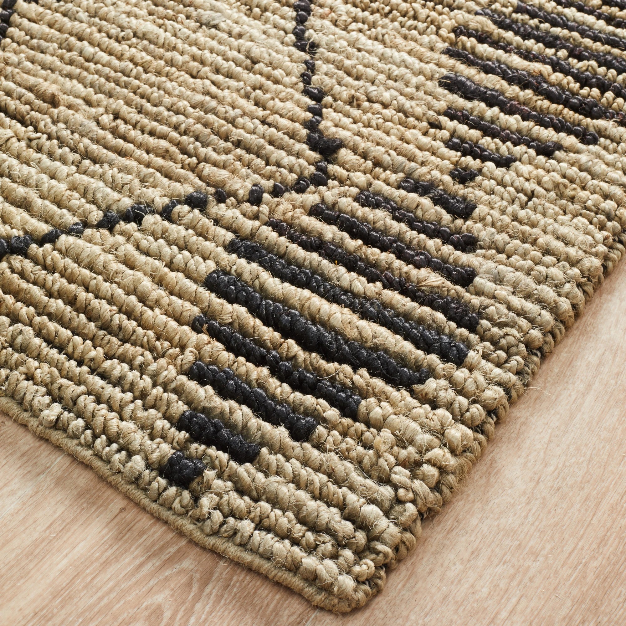 3 Common Ground Rugs Zanzibar 25 225x155cm - Medium Jute Rug - Natural, 3 of 7