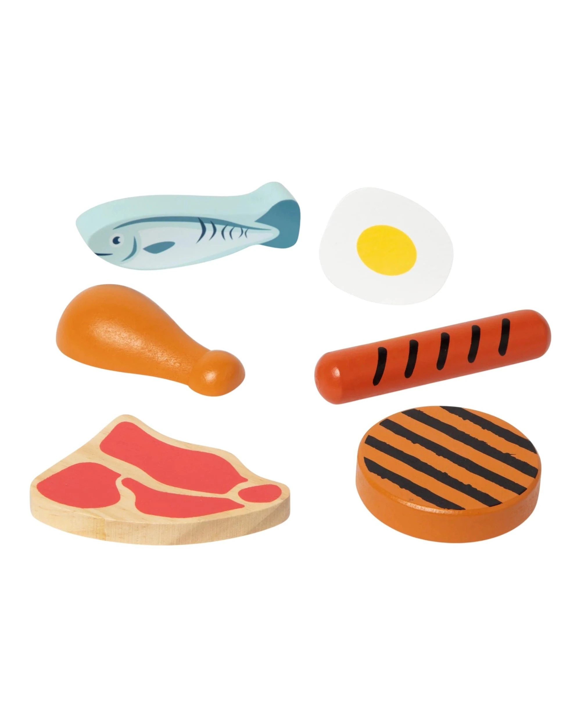 4 Melissa and Doug Wooden Food Groups Protein Play Set, 4 of 7