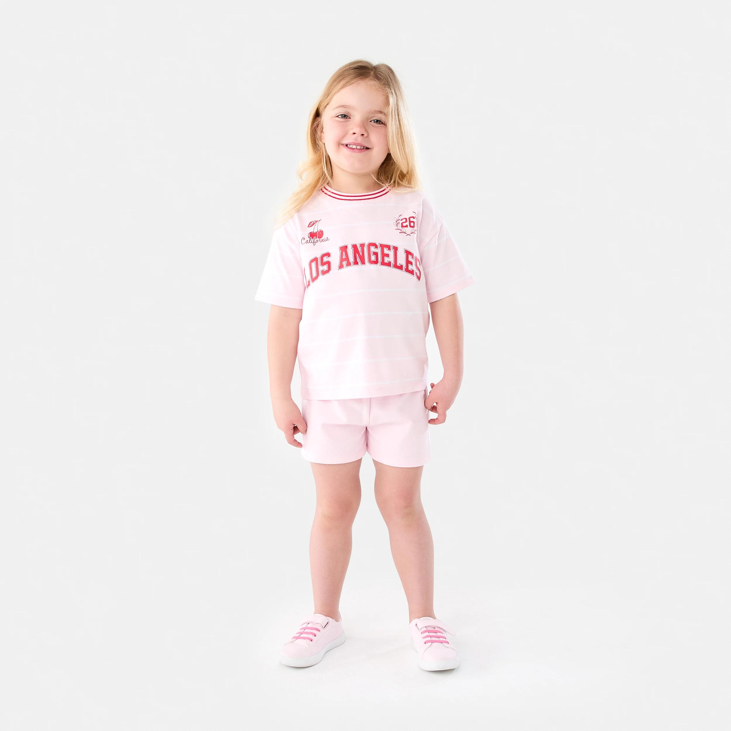 6 Short Sleeve Oversized Sporty T-shirt Pnk La, 6 of 7