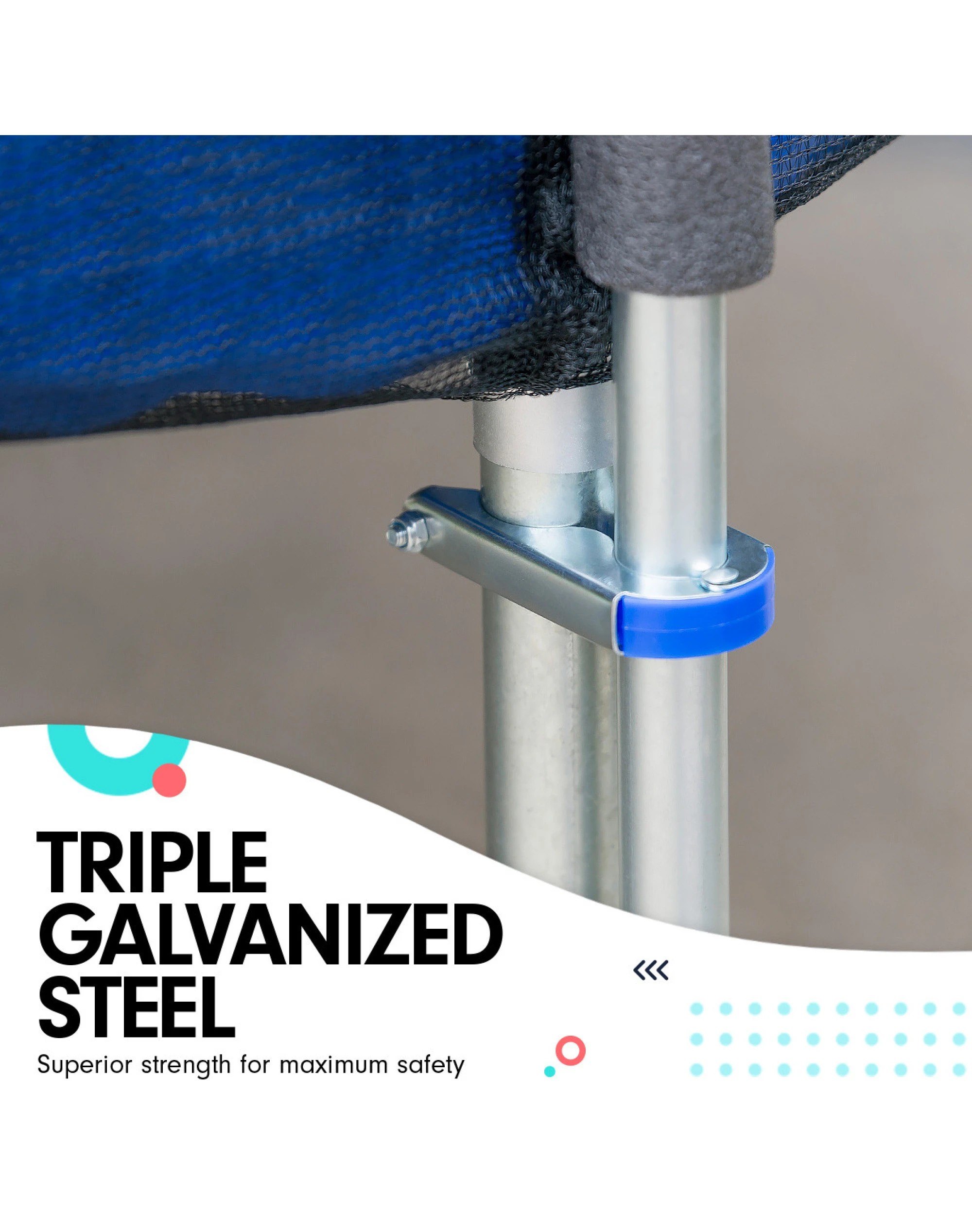 4 Kahuna Blizzard 14 Ft Trampoline With Net, 4 of 6