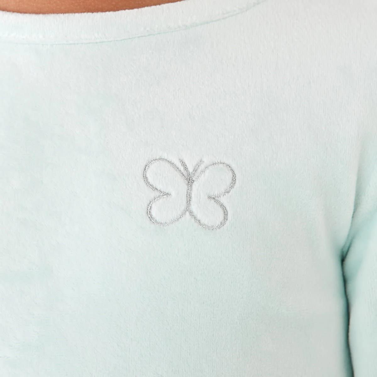 4 Long Sleeve Velour Tier Dress Butterfly, 4 of 9