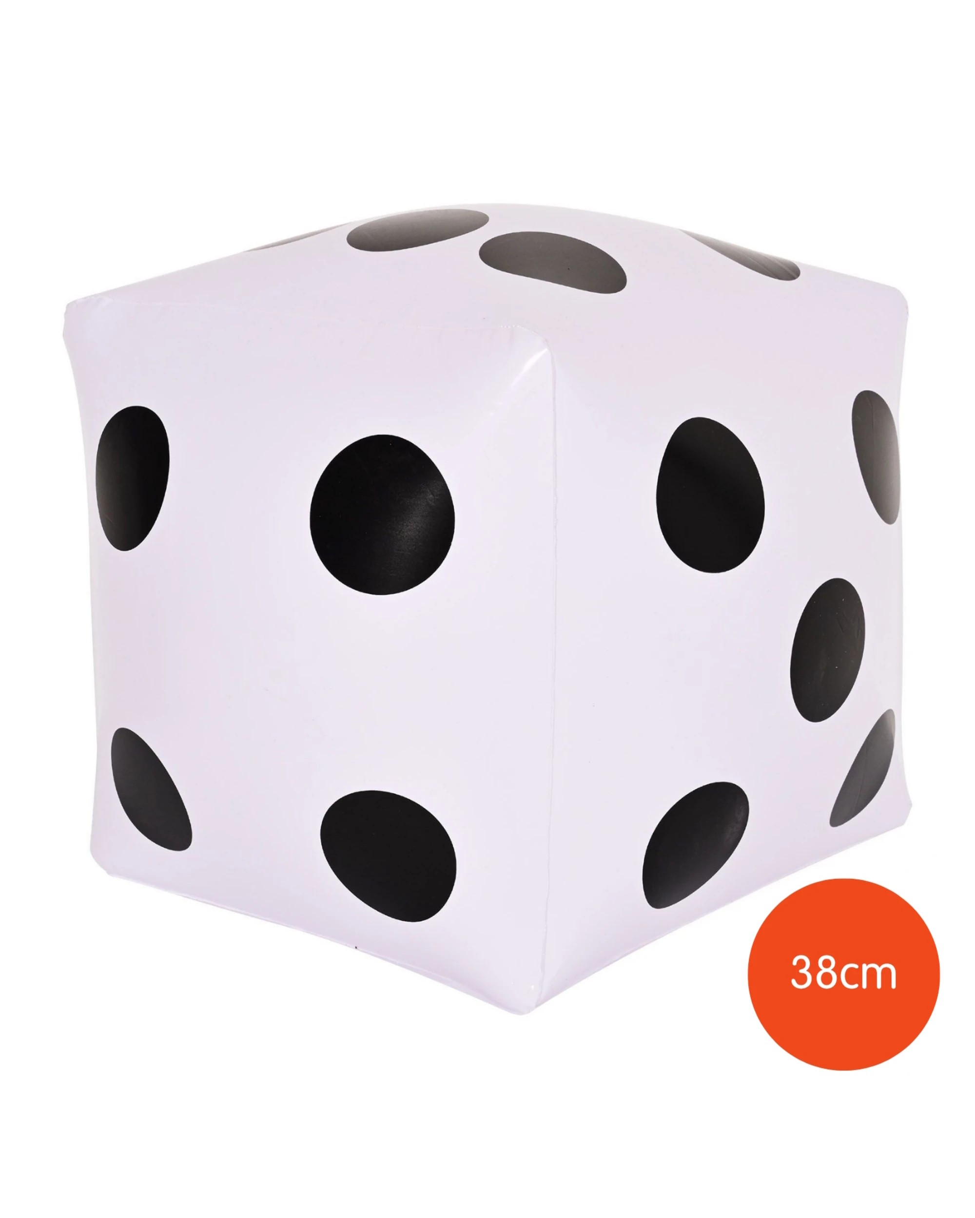 3 Beistle Inflatable Dice Pack of 2 - White, 3 of 5