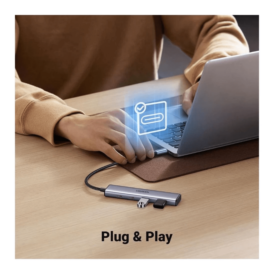 4 UGREEN 4-in-1 USB Hub Black, 4 of 6