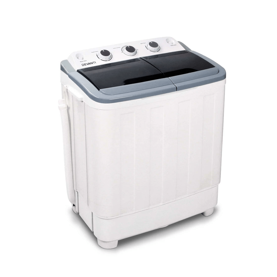 1 Devanti Portable Washing Machine Twin Tub 4.6KG - Multi, 1 of 2
