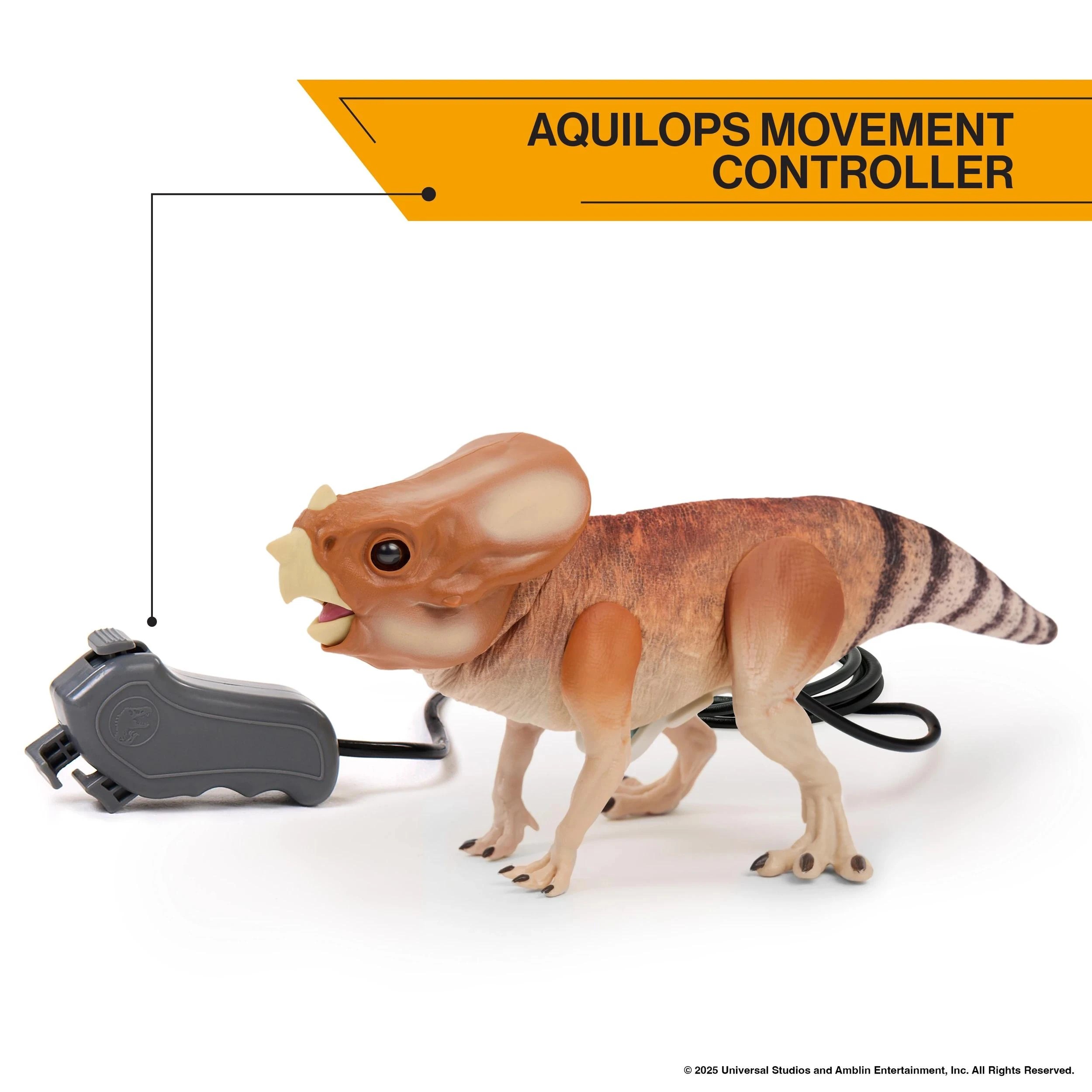 2 Jurassic World Rebirth Aquilops Dolores Deluxe Puppetronics Interactive Dinosaur Toy - Multi, 2 of 9
