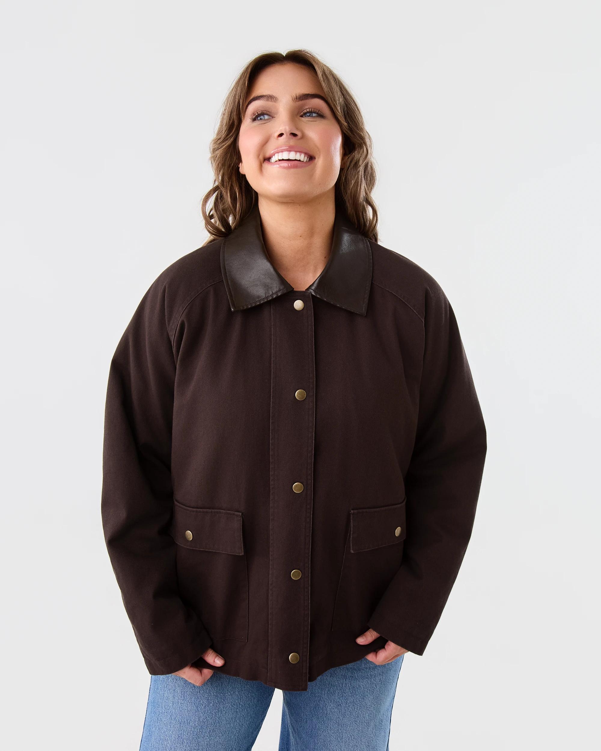 2 Barn Jacket Choc Plum, 2 of 8