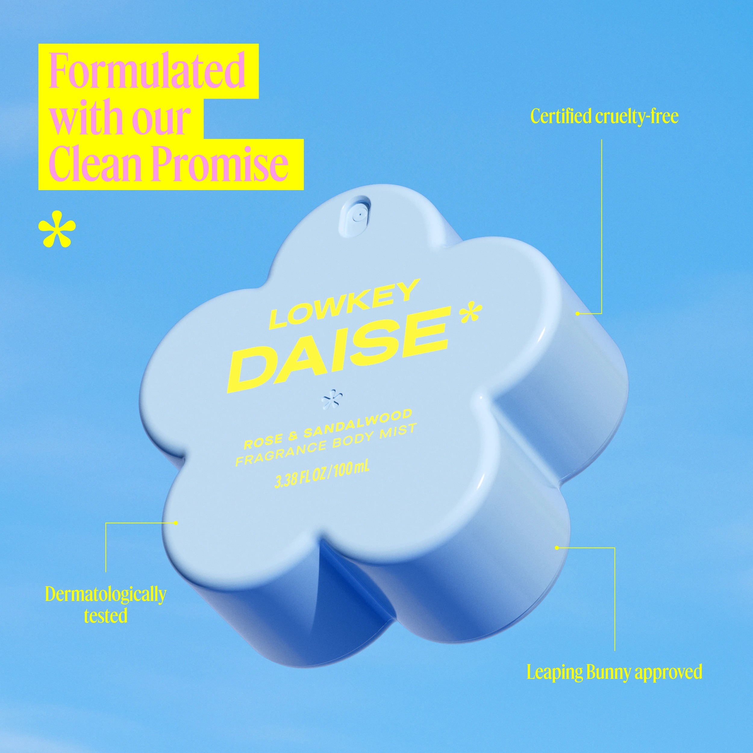 4 Daise Lowkey Fragrance Body Mist 100ml - Rose & Sandalwood, 4 of 10