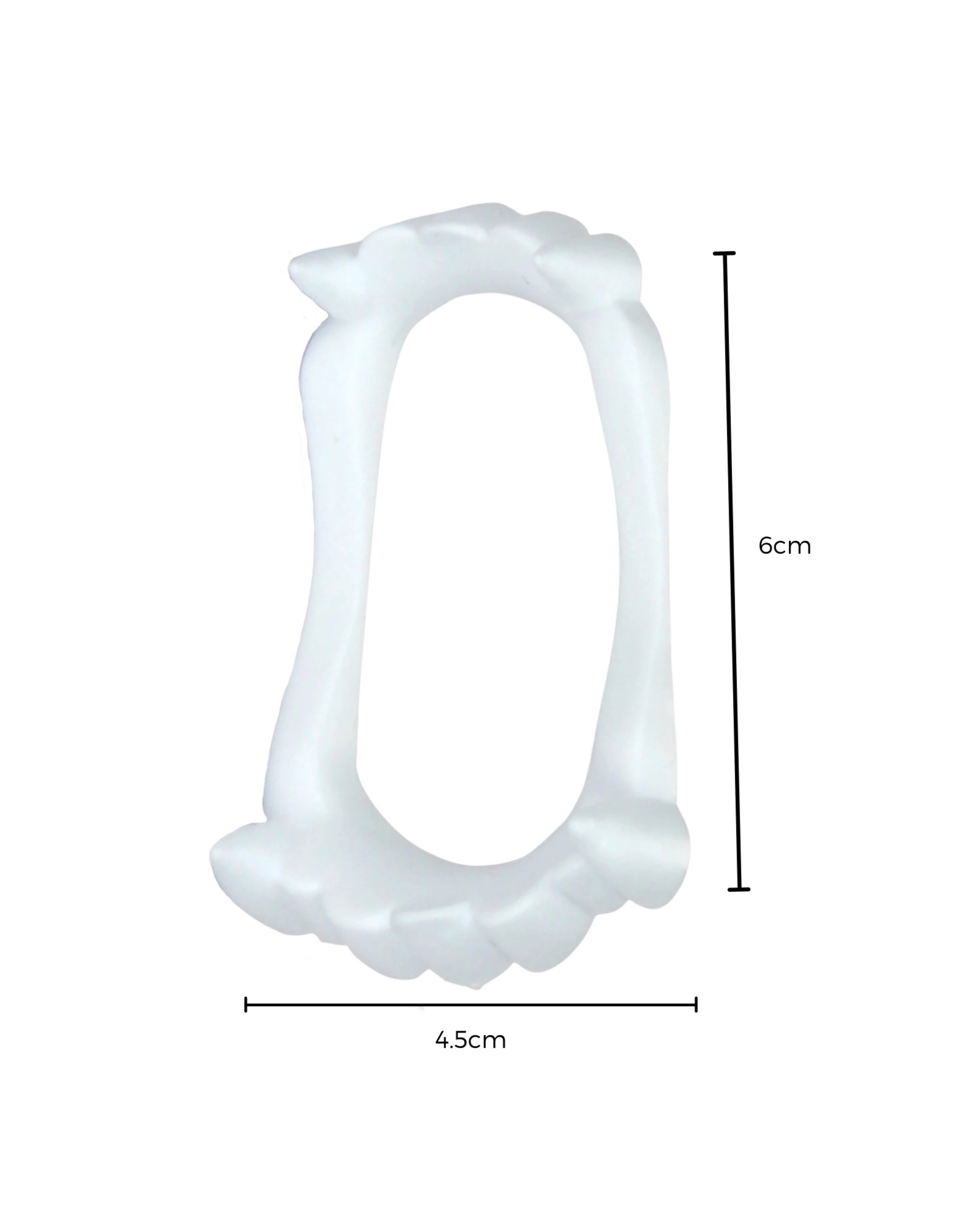 3 Unique White Plastic Vampire Fangs Pack of 6, 3 of 3