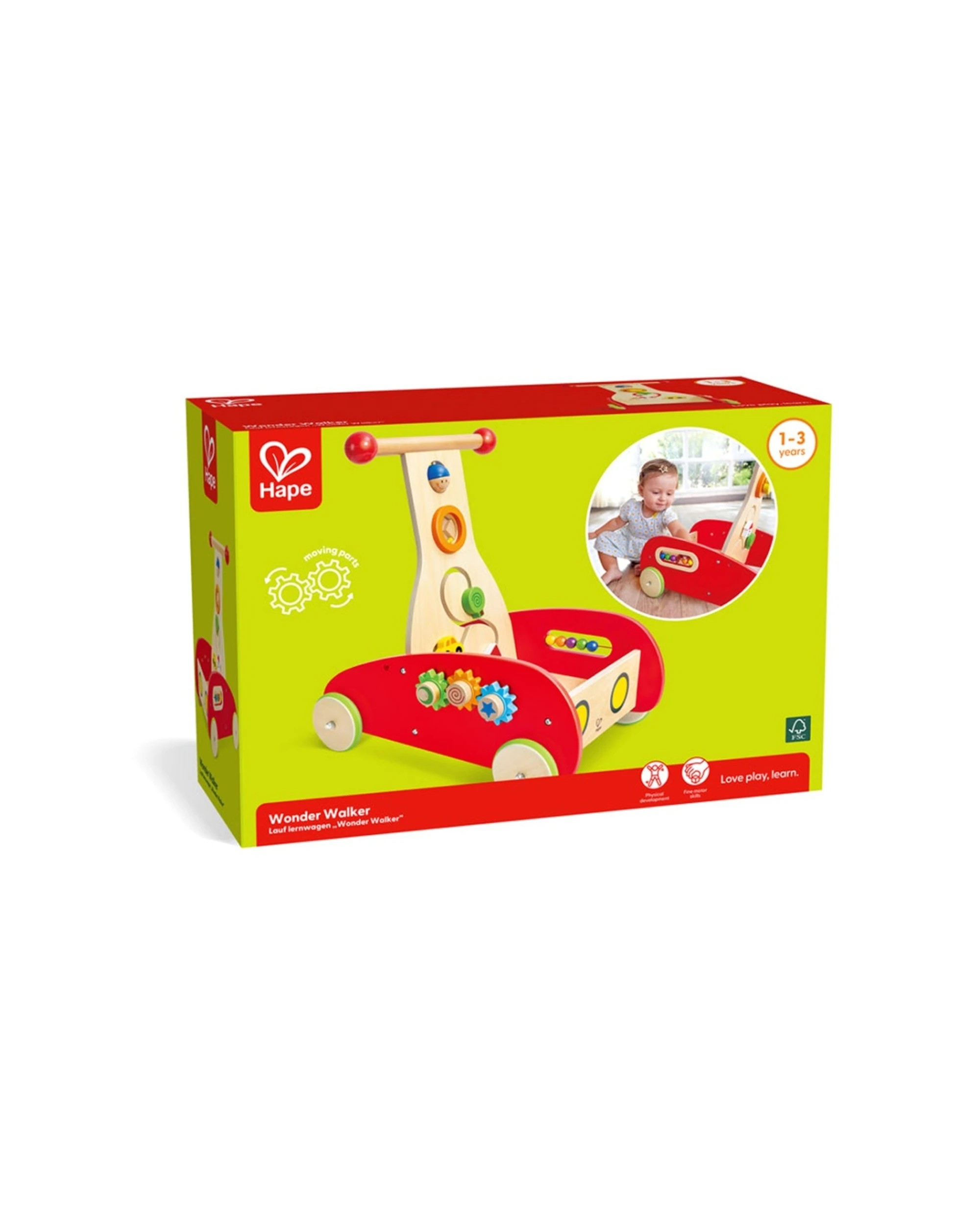 2 Hape Wonder Walker Push With Busy-Box Toddler Walker Kids 33.3x46x50.5cm - Multi, 2 of 5