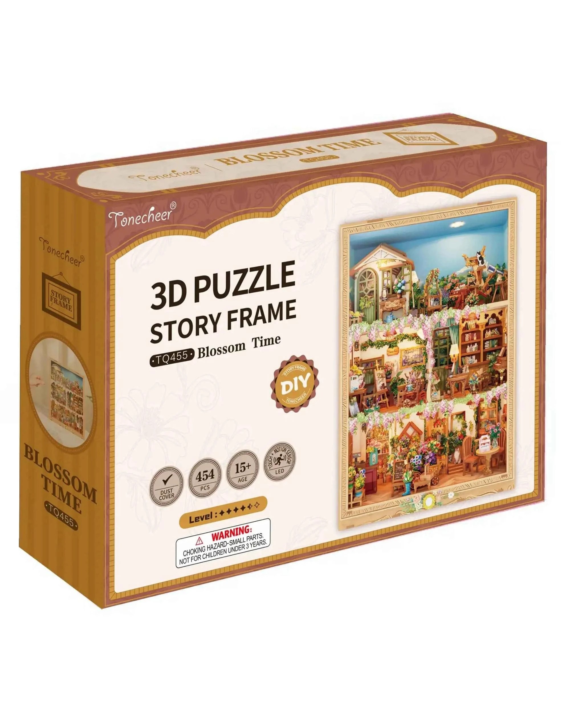 1 Tonecheer Blossom Time Story Frame 3D Puzzle Model Kit, 1 of 3